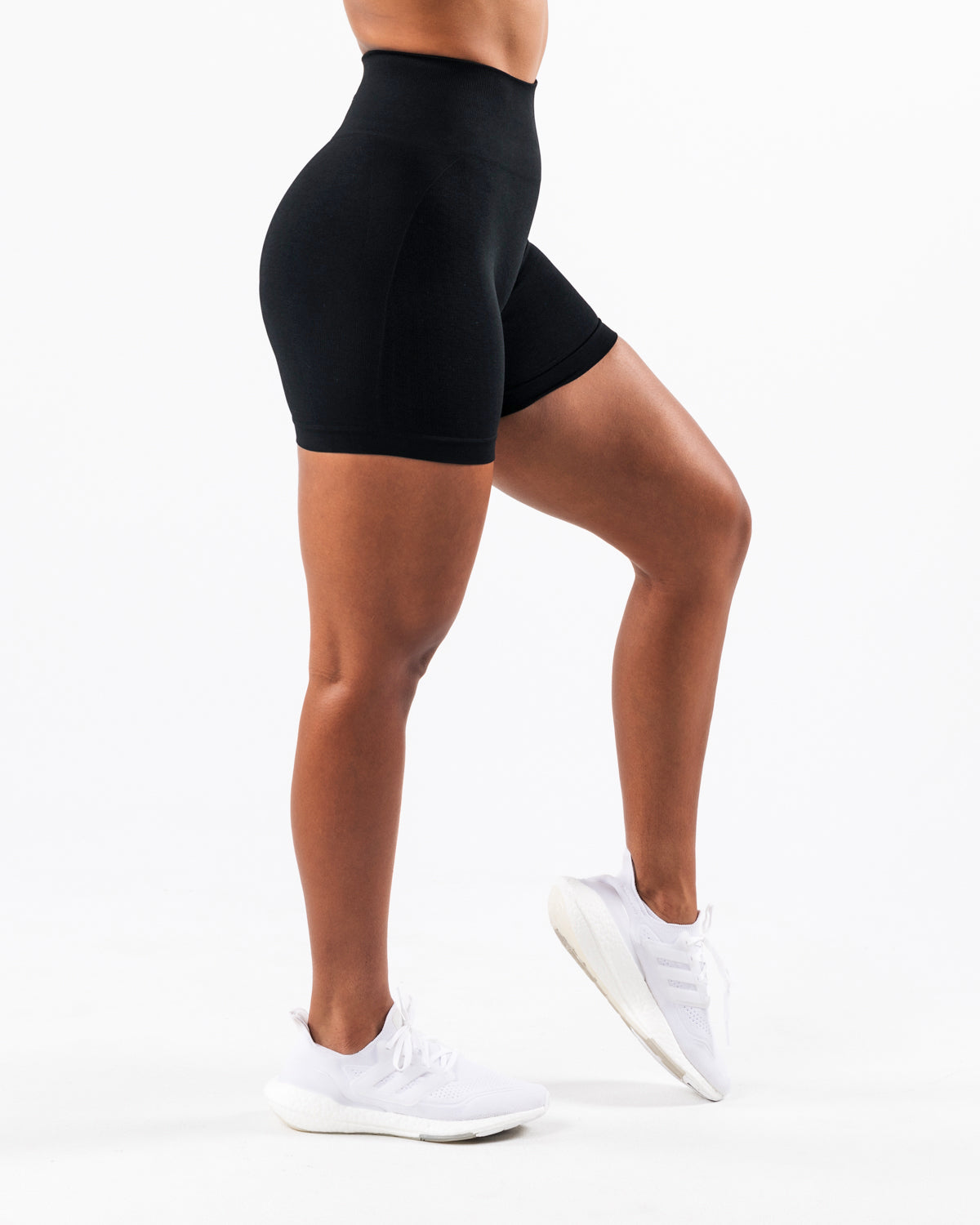 Amplify Contour Short 5 - High Waisted Workout Shorts for Women, Black | Perfect for Yoga, Running & Gym Training
