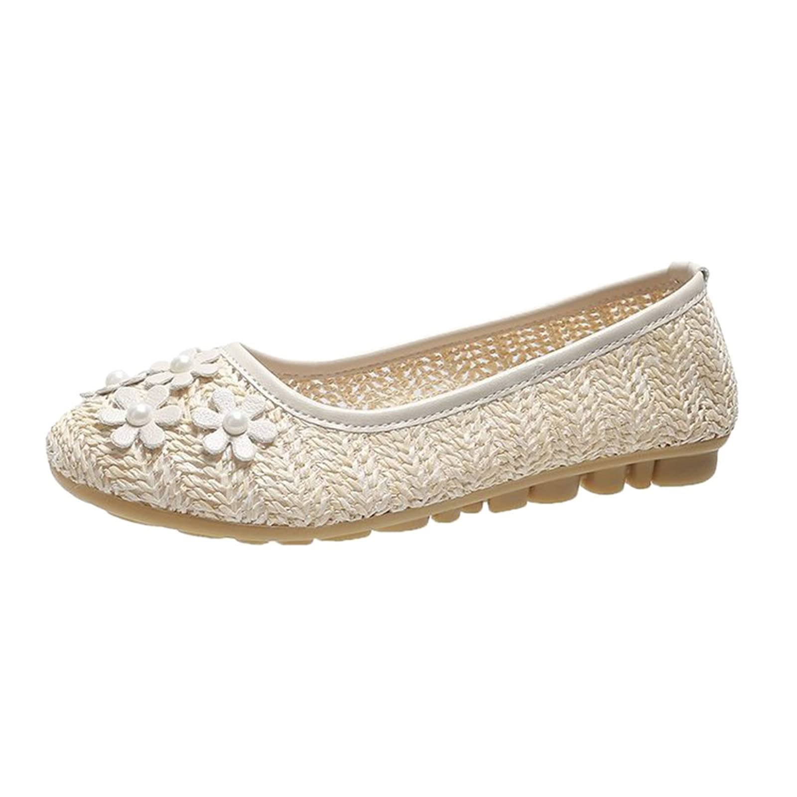 Sparkly Rhinestone Floral Slip-On Women's Casual Shoes - Breathable Hollow Design for Outdoor Walking, Shopping & Leisure Activities