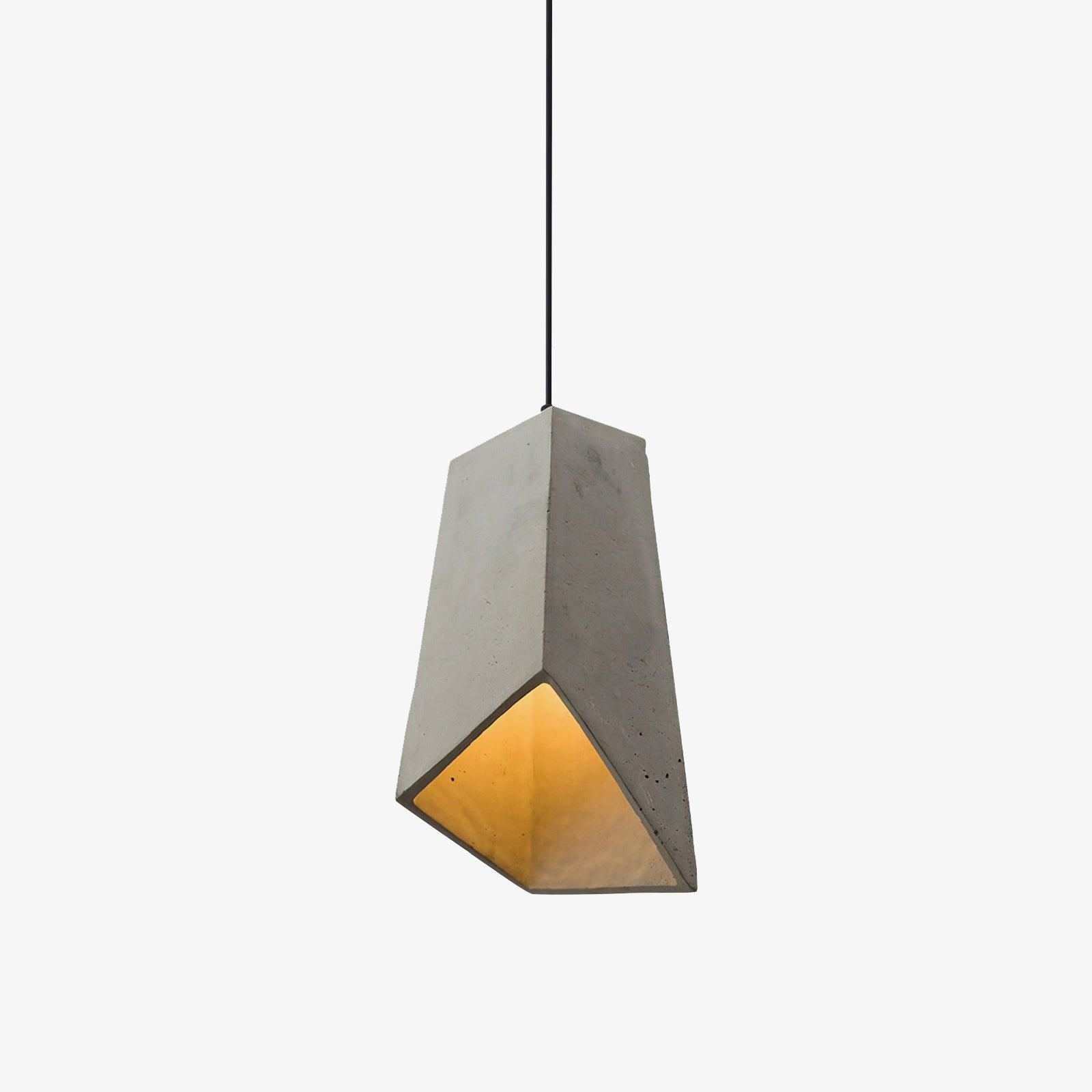 Georgia Cement Pendant Light - Industrial Modern Ceiling Fixture for Kitchen Island, Dining Room & Bedroom Lighting