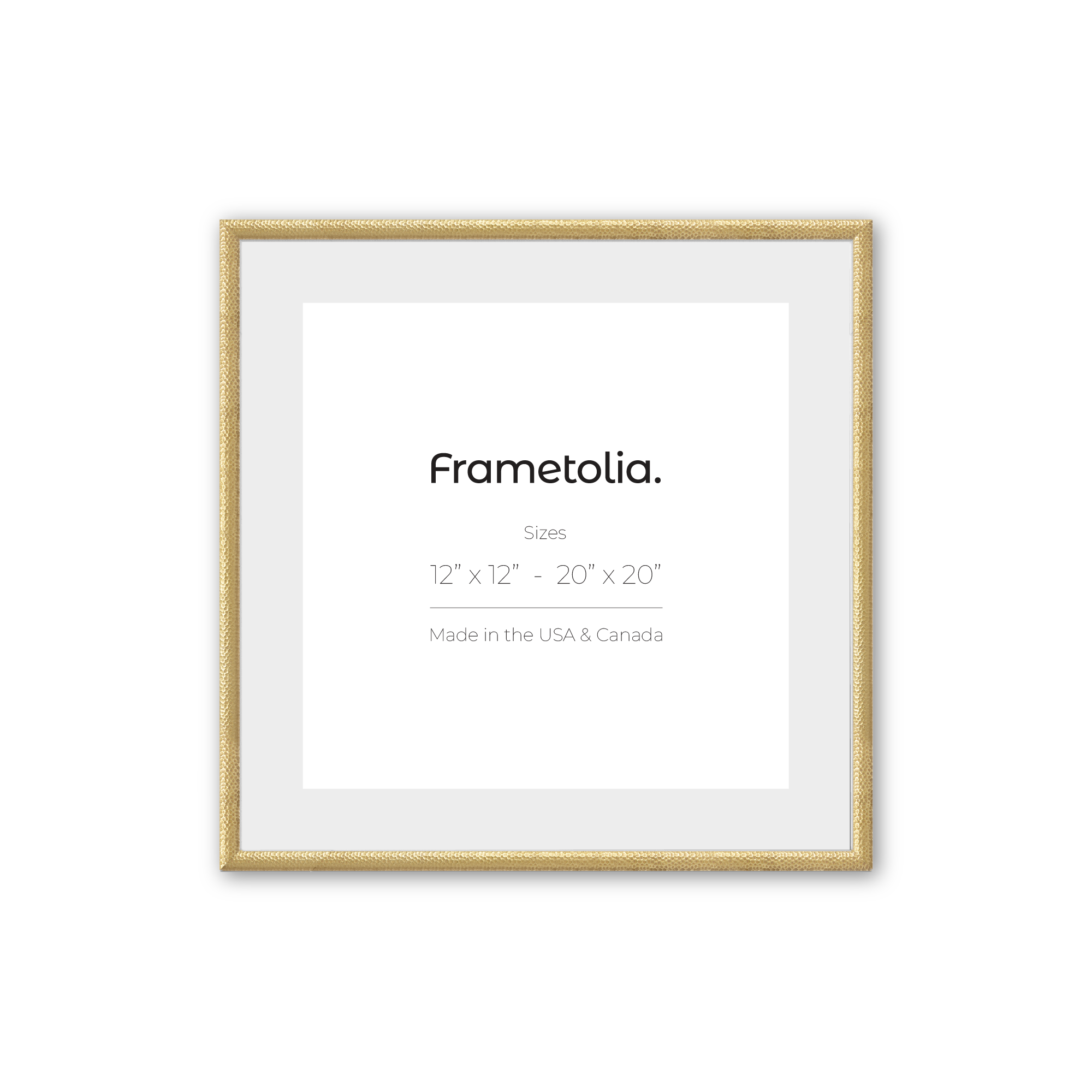 Handcrafted Hammered Gold Picture Frame - Customizable Photo Display for Wall Decor | Perfect for Living Room, Bedroom & Office