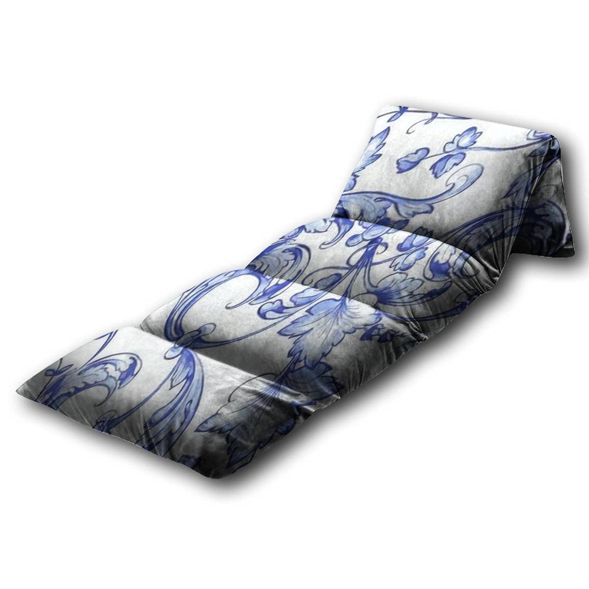 Floral Watercolor Kids Floor Pillow - Soft King Size Floor Lounger for Reading, Playing & Slumber Parties - Decorative Flower Pattern Bed Mat for Children's Room & Play Area