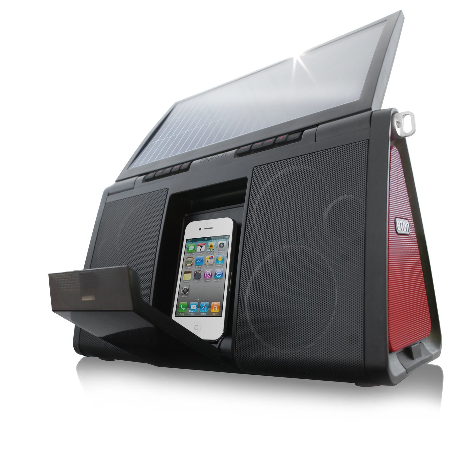 Eton Soulra XL Solar Powered Bluetooth Speaker for iPhone, iPod & Devices - Portable Outdoor Wireless Sound System for Beach, Camping, Hiking (NSP500B)
