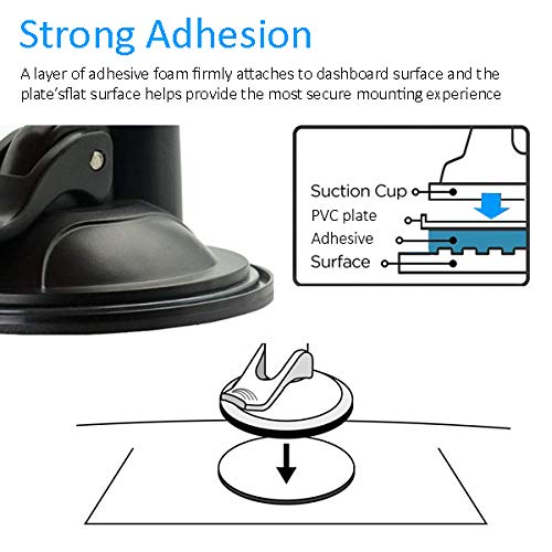 Randconcept Universal GPS Mount for Garmin - Dashboard & Windshield Car Holder Compatible with Garmin Nuvi, RV Dezl, DriveSmart, DriveAssist - Perfect for Road Trips, RV Travel & Daily Commuting