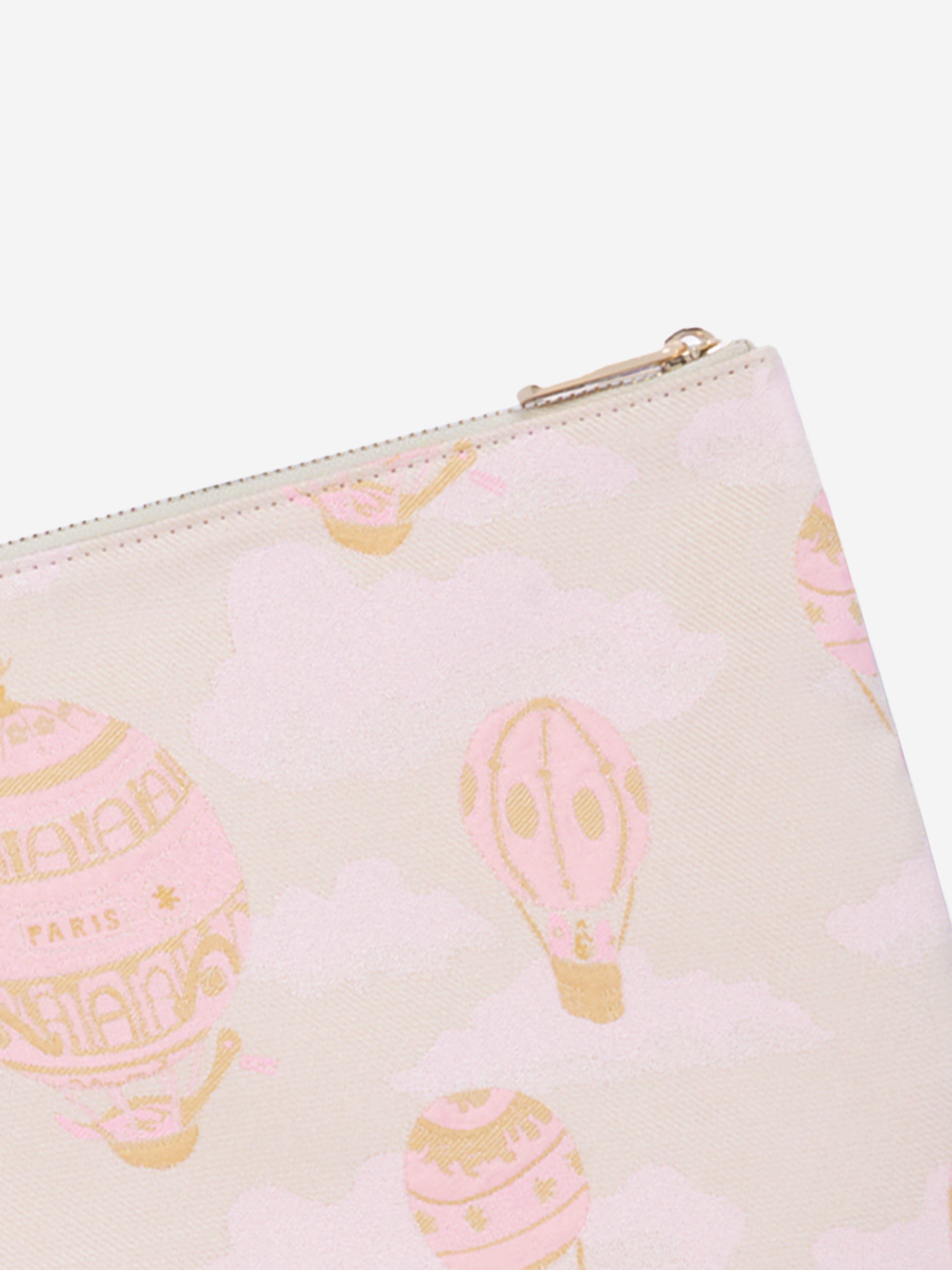 Atelier Choux Premium Pink Baby Hot Air Balloon Pouch - 31cm Diaper Bag for Newborns & Toddlers | Perfect for Travel, Daycare & On-the-Go Parents