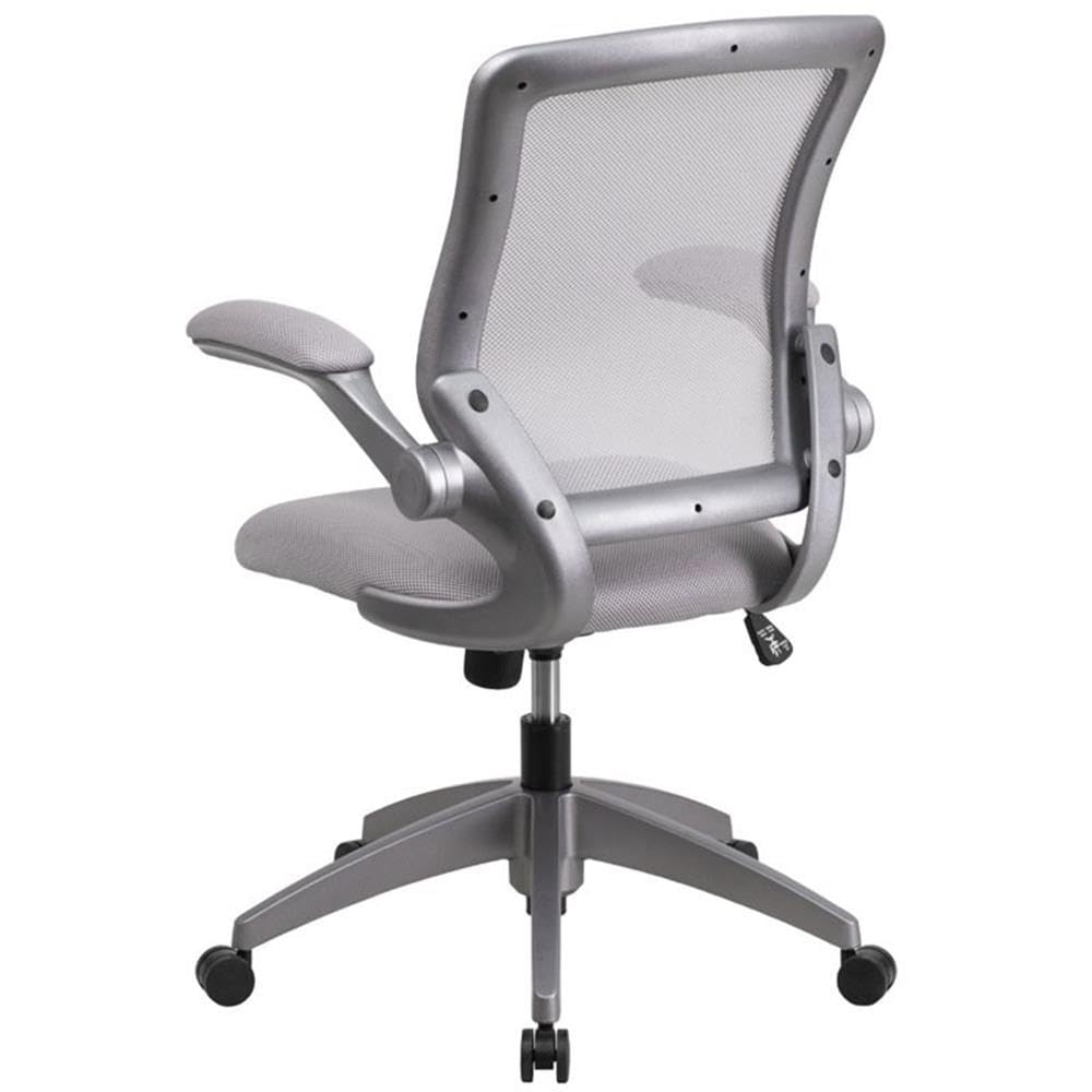 UrbanPro Contemporary Mesh Swivel Office Chair - Ergonomic Gray Desk Chair with Adjustable Height & Lumbar Support - Perfect for Home Office, Gaming & Workspace