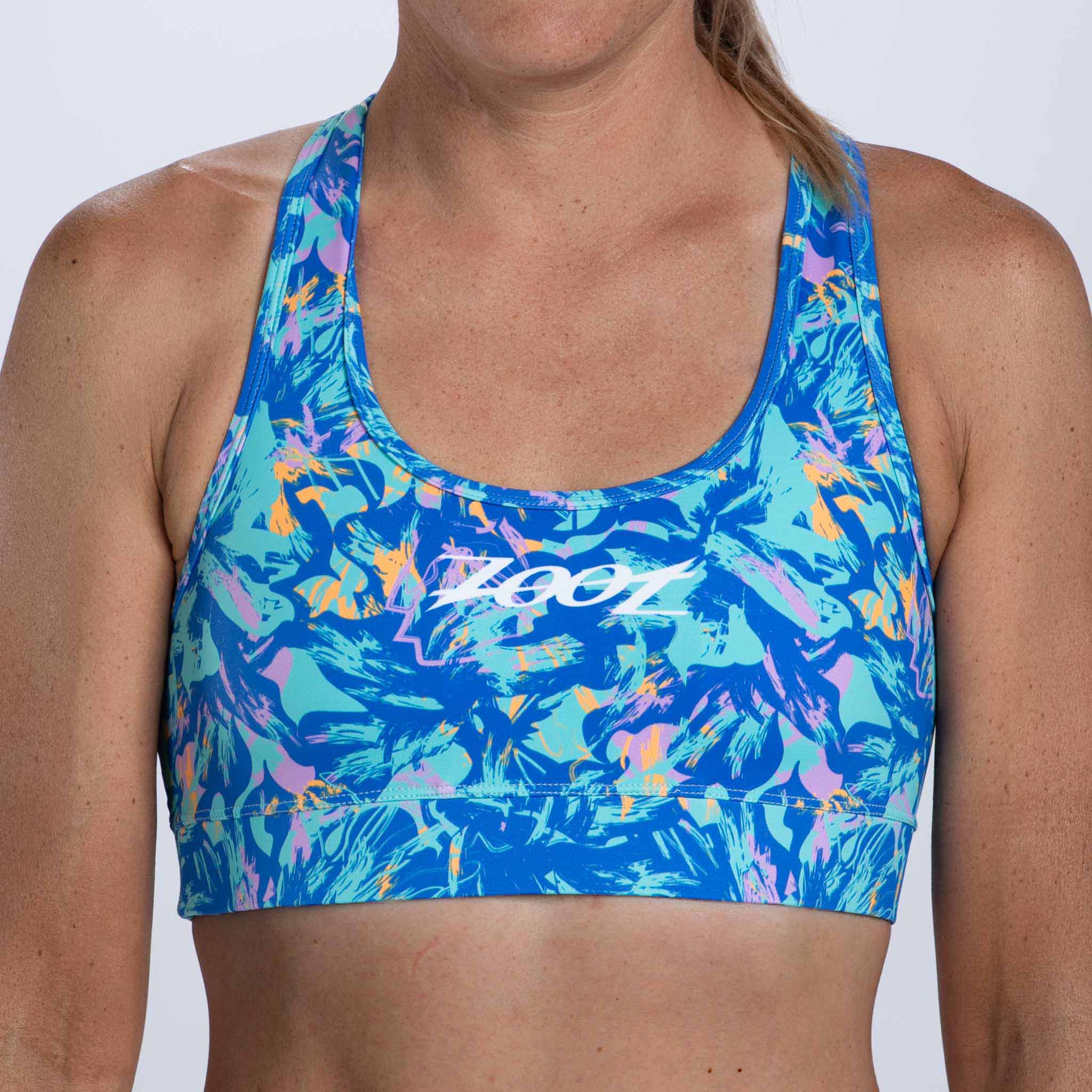 Women's Limited Run Sports Bra - Koa Blue | High Support Running & Workout Top for Active Lifestyles