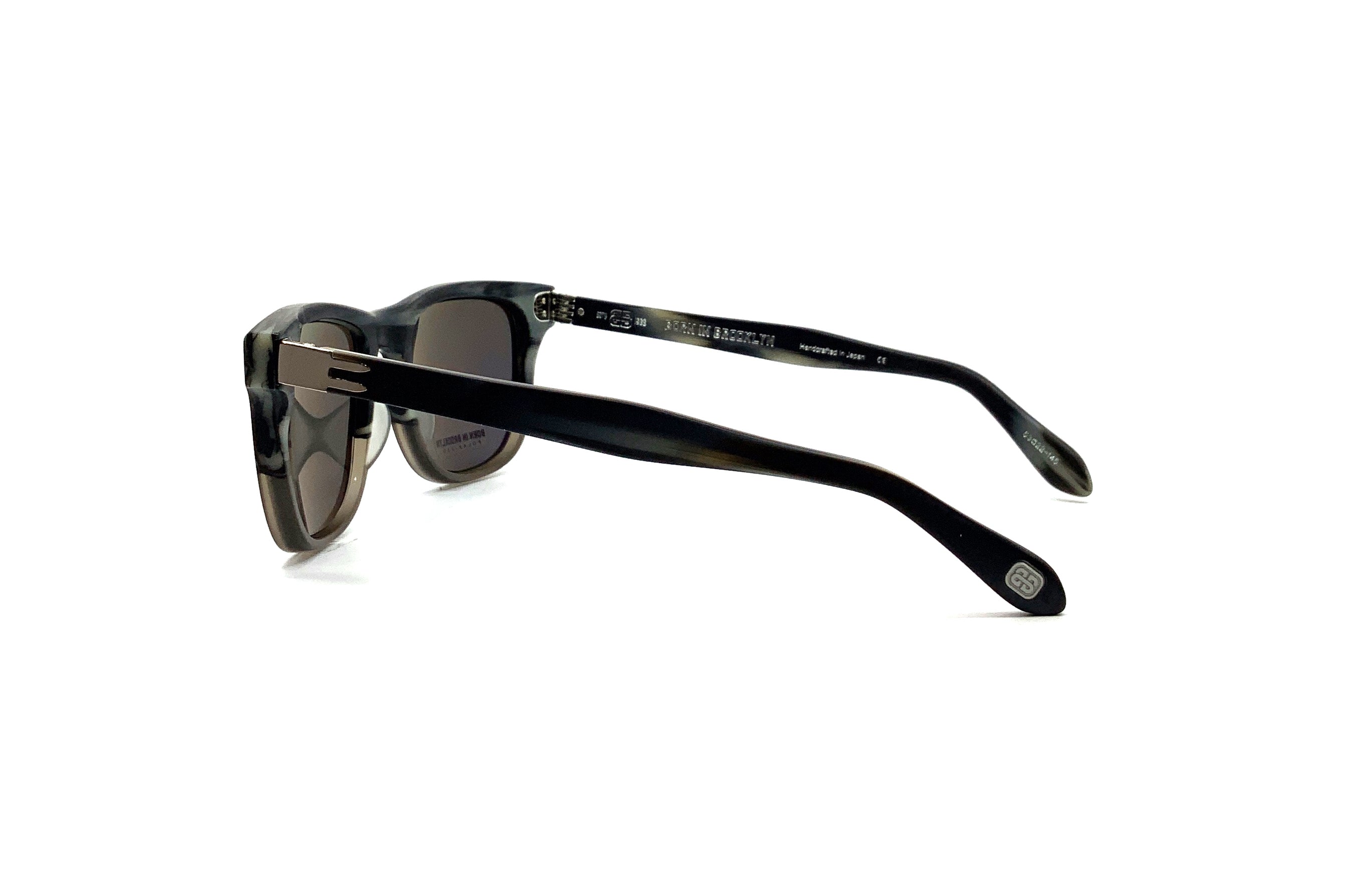 Born in Brooklyn Bushwick Black Horn Gradient Sunglasses - Stylish UV Protection Shades for Men & Women - Perfect for Outdoor Activities, Beach, and Driving