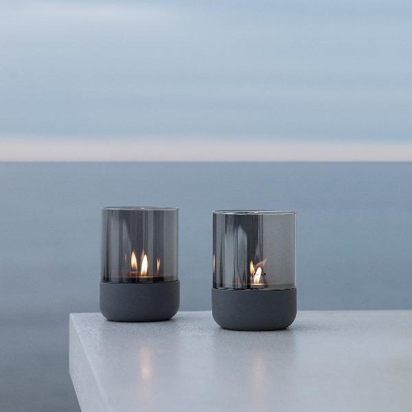 CALMA Hurricane Candle Holder for Tealights - Elegant Glass Votive Candle Lantern for Home Decor, Wedding Centerpieces, and Outdoor Patio Lighting