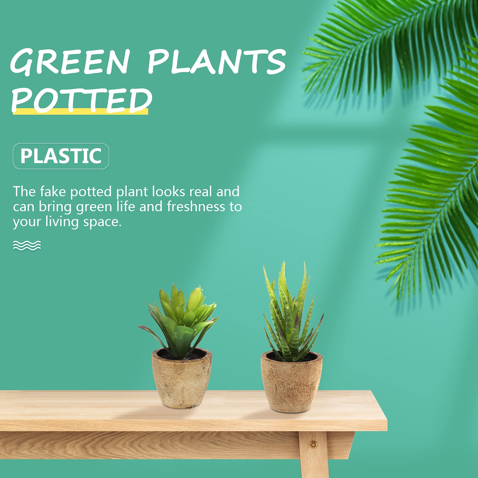 4pcs Realistic Artificial Succulent Bonsai Plants - Fake Plastic Desktop Decor for Home Office Desk, Zen Garden, Wedding Centerpiece & Shelf Decoration