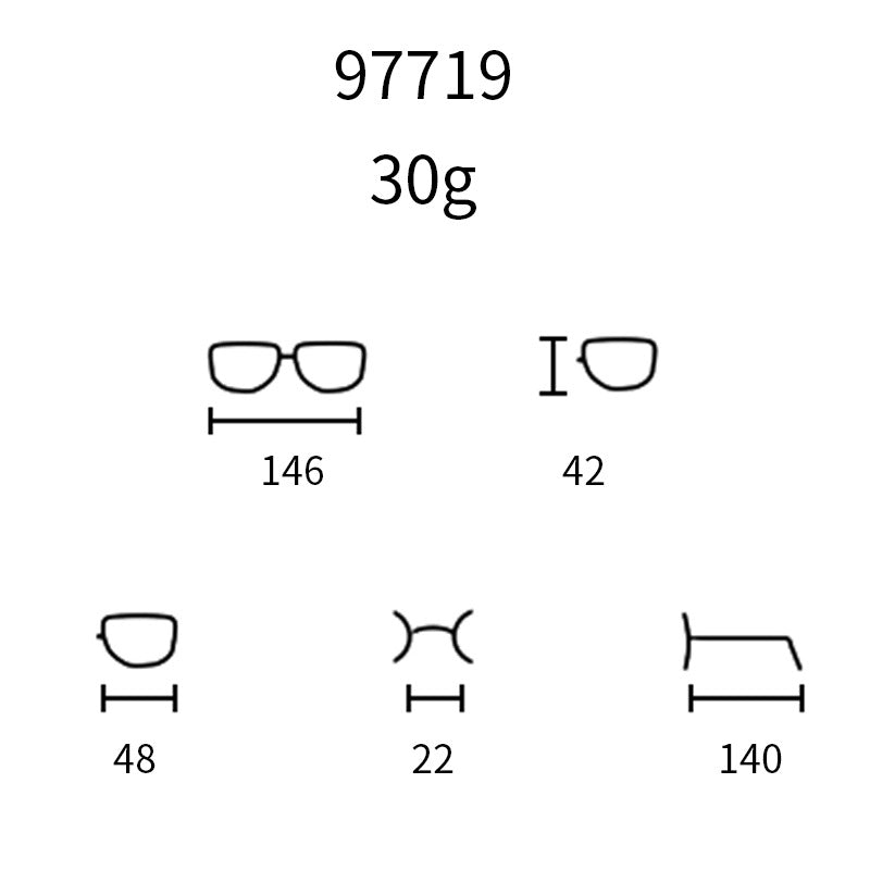 TR90 Cat Eye Glasses Frames 97719 - Lightweight & Durable Eyewear for Women, Fashionable Retro Cat-Eye Sunglasses with UV Protection - Perfect for Driving, Reading & Outdoor Activities