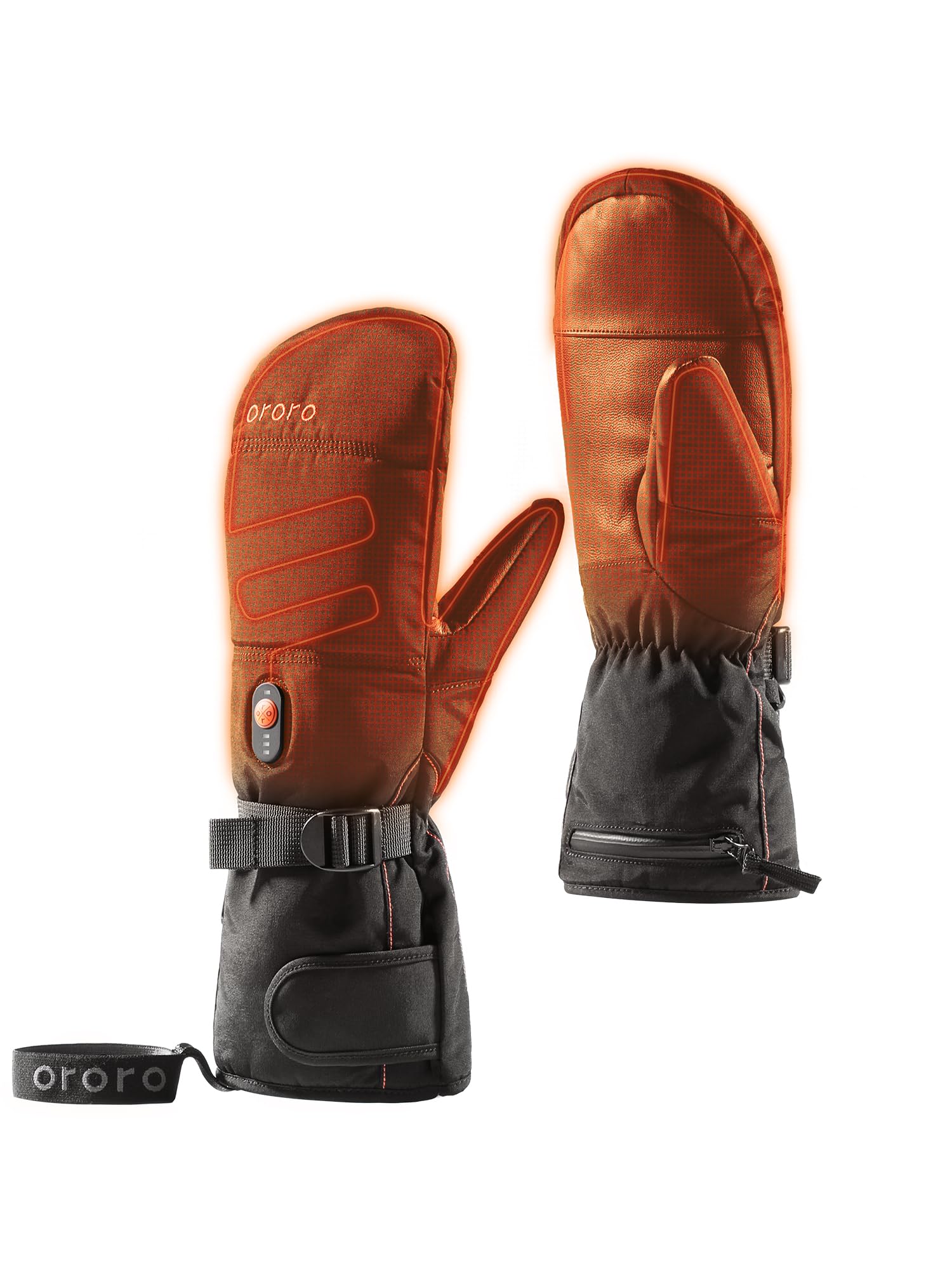 ORORO Heated Mittens for Women & Men - Battery-Powered Winter Gloves for Extreme Cold (Charger Not Included) - Perfect for Skiing, Snowboarding & Outdoor Activities