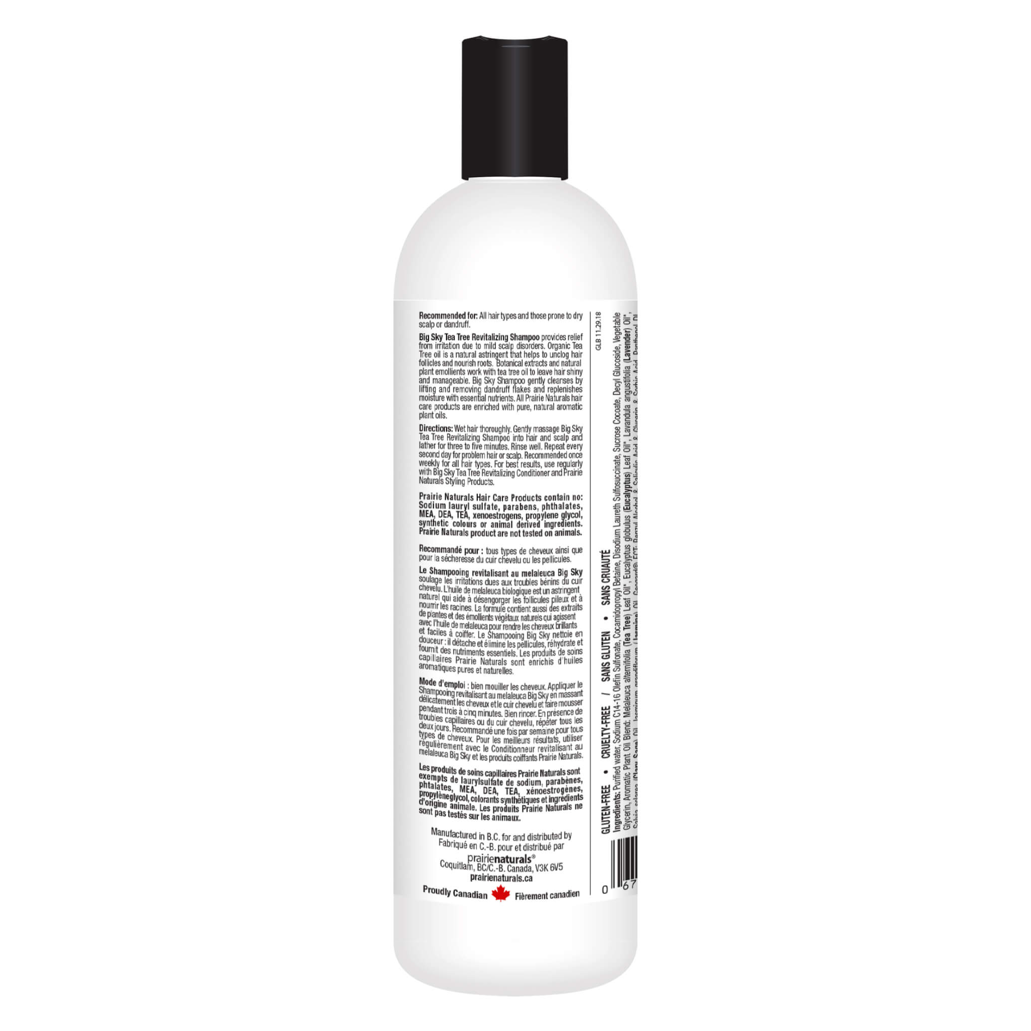 Big Sky Tea Tree Oil Shampoo for Scalp Care - Soothes Itchy Scalp & Dandruff - Natural & Medicated Formula for Healthy Hair - Perfect for Daily Use & Sensitive Scalps