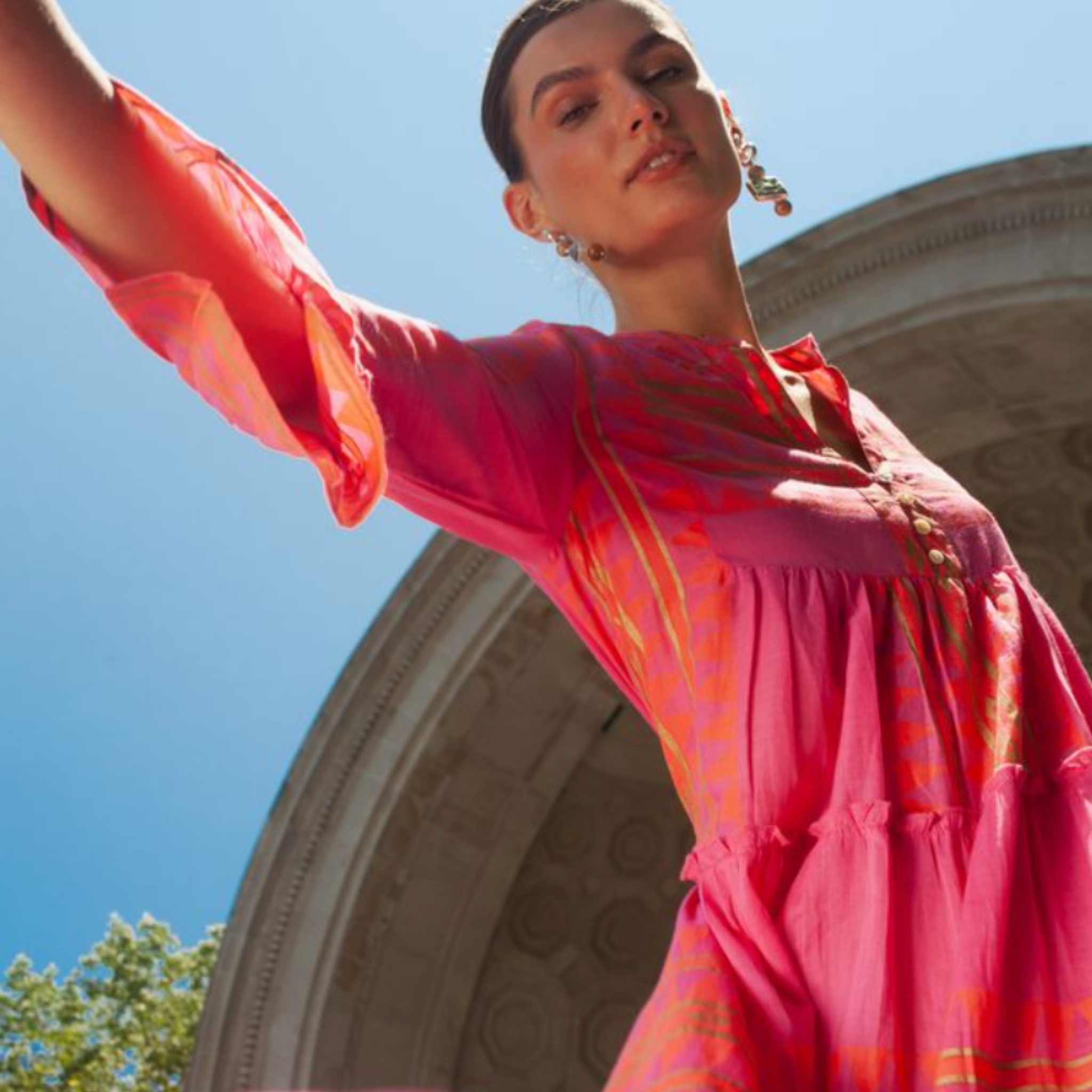 Elegant Fuchsia Catalina Long Dress for Women - Perfect for Weddings, Parties & Special Occasions