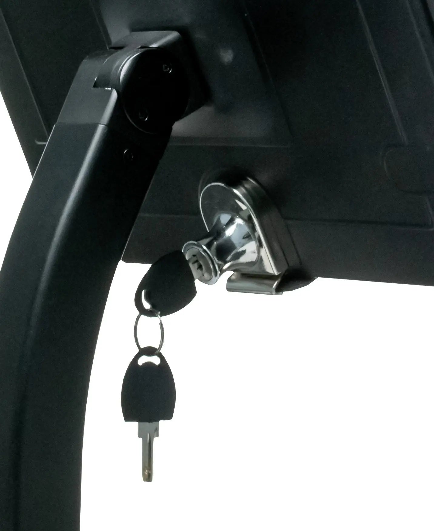 Dual Security Kiosk Stand with Locking Case & Anti-Theft Cable - Secure Payment Terminal for Retail Stores & Public Spaces
