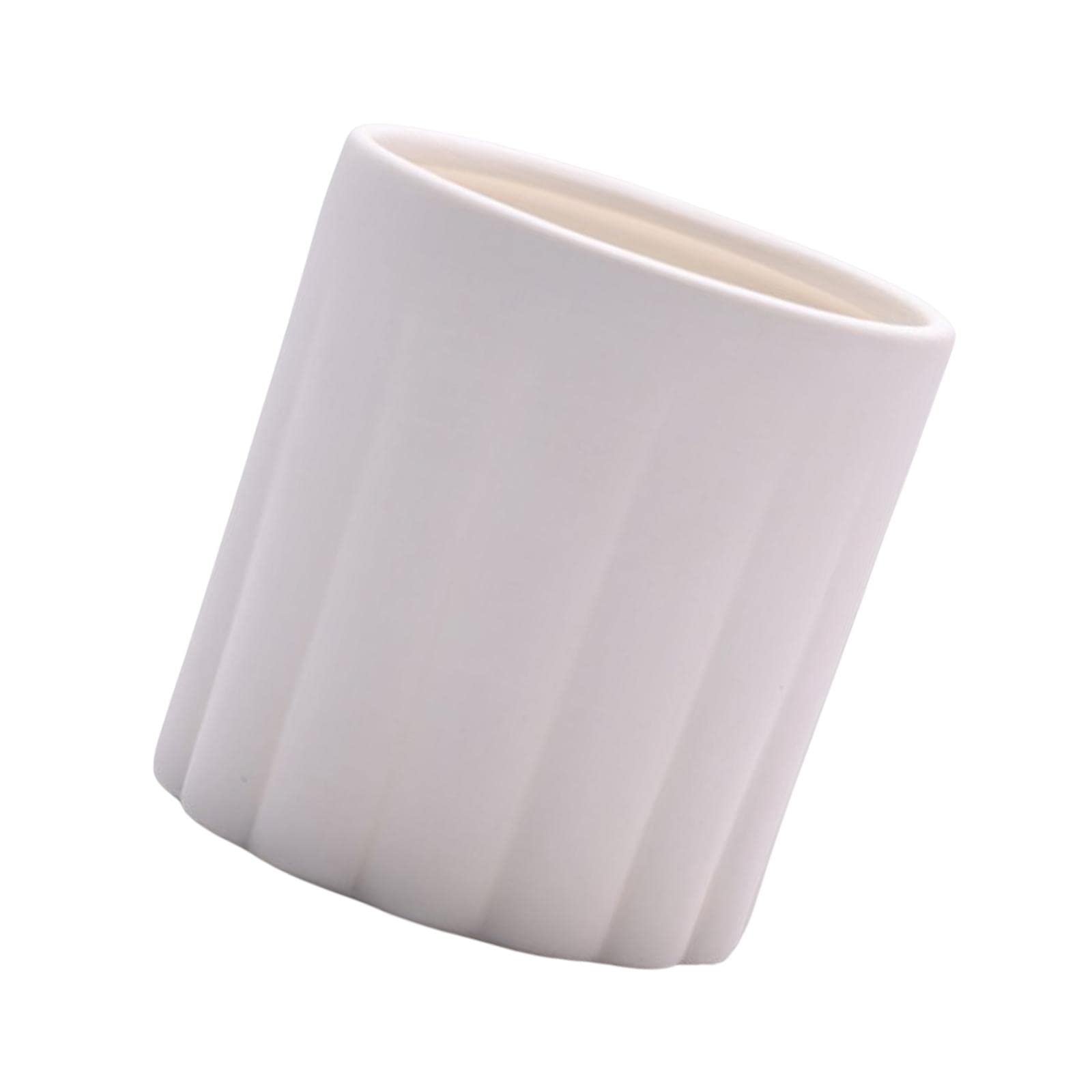 Colcolo Tealight Candle Holder - Ceramic Votive Candle Holders for Home Decor, Cylinder Candles Cup for Table Centerpieces, Wedding & Party Decorations - Perfect for Romantic Dinners, Spa Nights and Holiday Decor (Style B)
