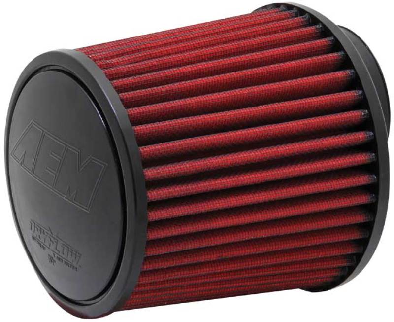 AEM 5.5in Base OD x 4.75in Top OD x 5in Height Conical DryFlow Air Filter - High Performance Air Intake Filter for Cars, Trucks & Off-Road Vehicles - Improved Engine Protection & Airflow