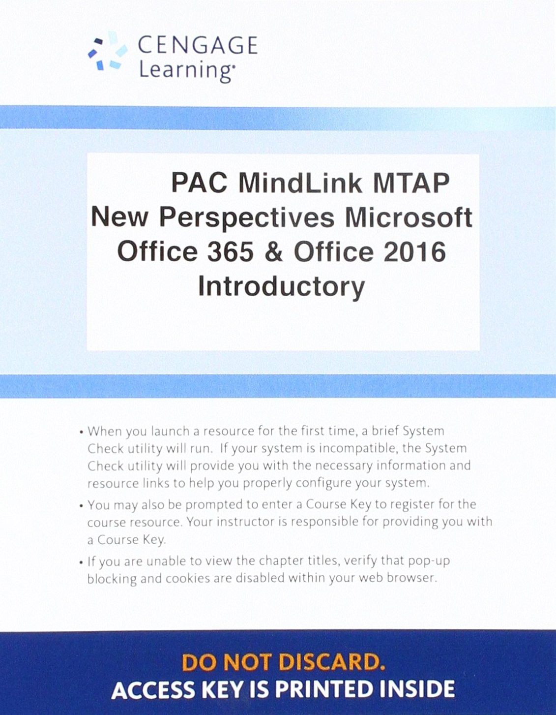 LMS Integrated MindTap Computing Access Card - 1 Term (6 Months) for Office 365 & Office 2016 Introductory | Digital Learning Platform | Online Course Access Code | Distance Education Resource