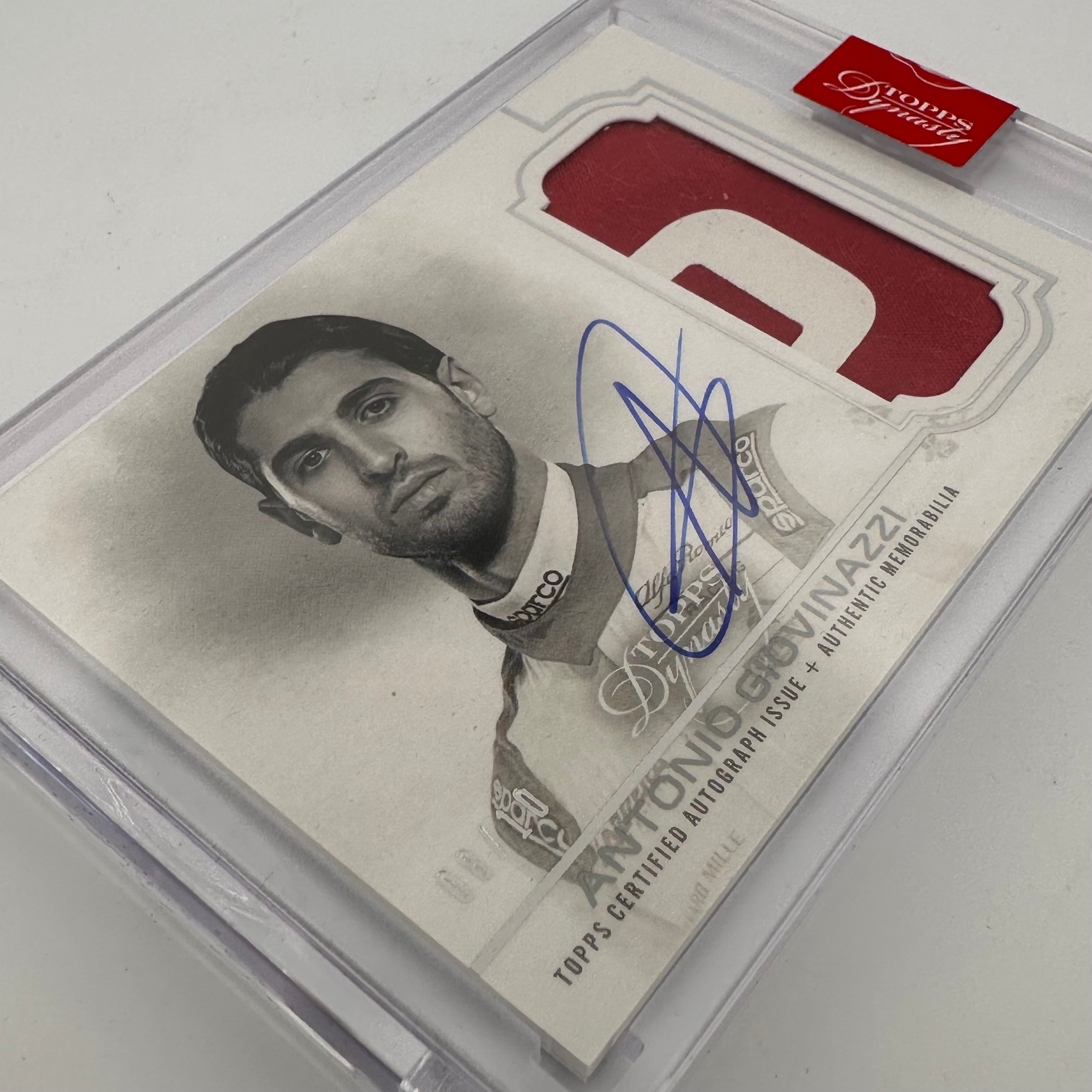 08/10 Silver Antonio Giovinazzi #DAP IVAG 2020 Dynasty Autograph Patch - Rare Collectible Trading Card for F1 Fans, Sports Memorabilia Enthusiasts - Perfect for Display, Gifts, and Investment