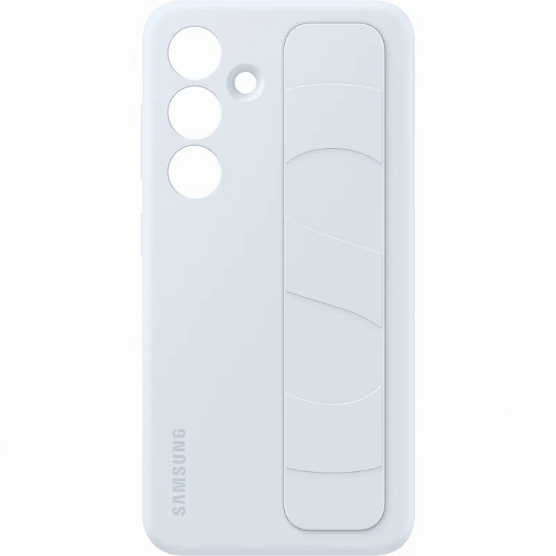 Samsung Galaxy S24 Grip Stand Case - Shockproof Protective Cover with Kickstand for Hands-Free Viewing - Perfect for Watching Videos, Gaming, and Video Calls
