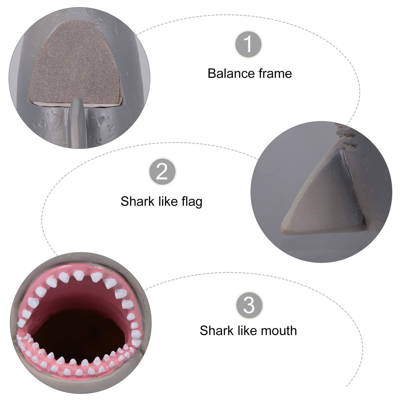 1 Pc Shark Bracket Cell Phone Dock - Universal Mobile Phone Stand & Tablet Holder with Pen Storage - Resin Desktop Organizer for Office, Home, and Car Use