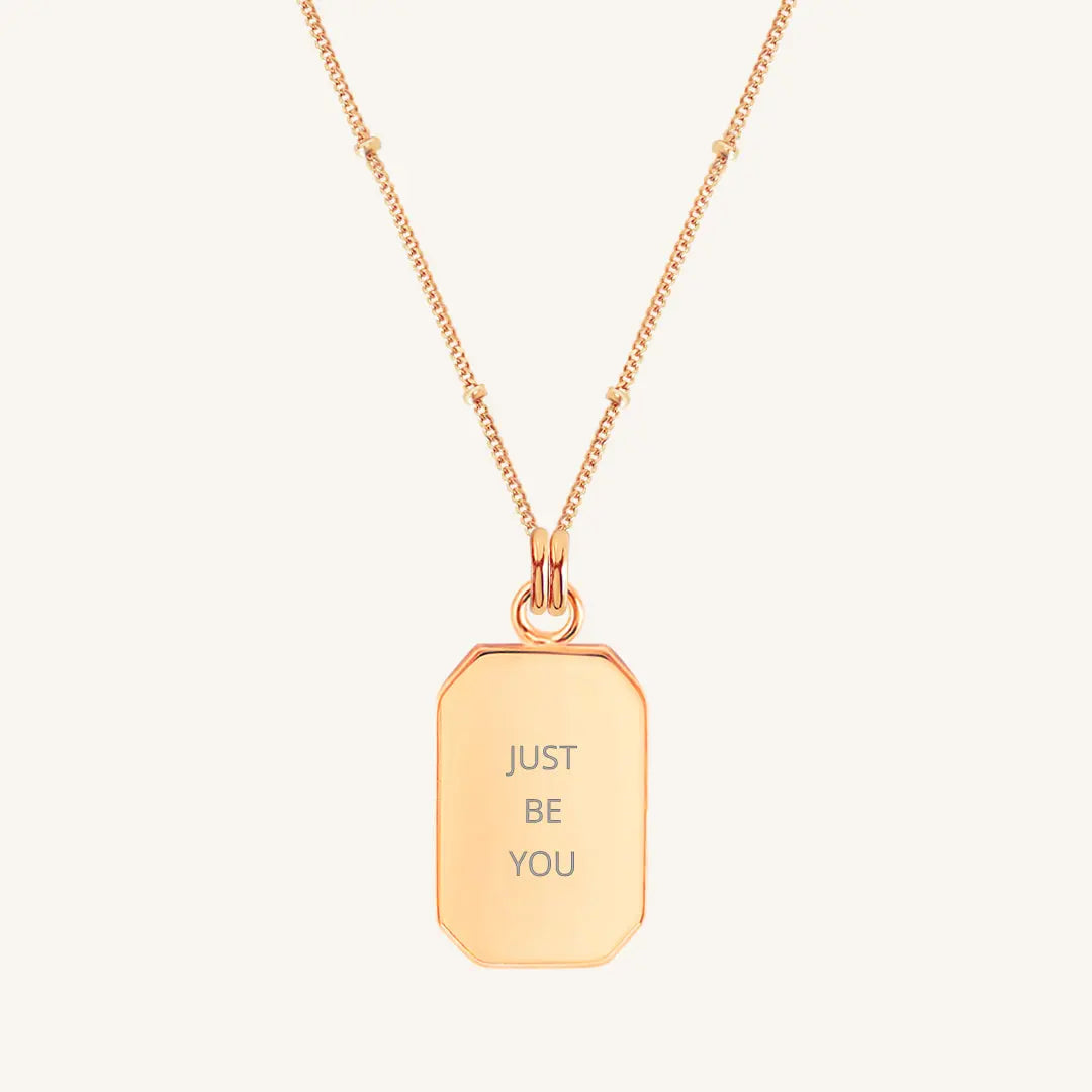Etch Empower Necklace - Personalized Inspirational Jewelry for Women, Motivational Gift for Her - Perfect for Daily Wear, Special Occasions & Self-Empowerment