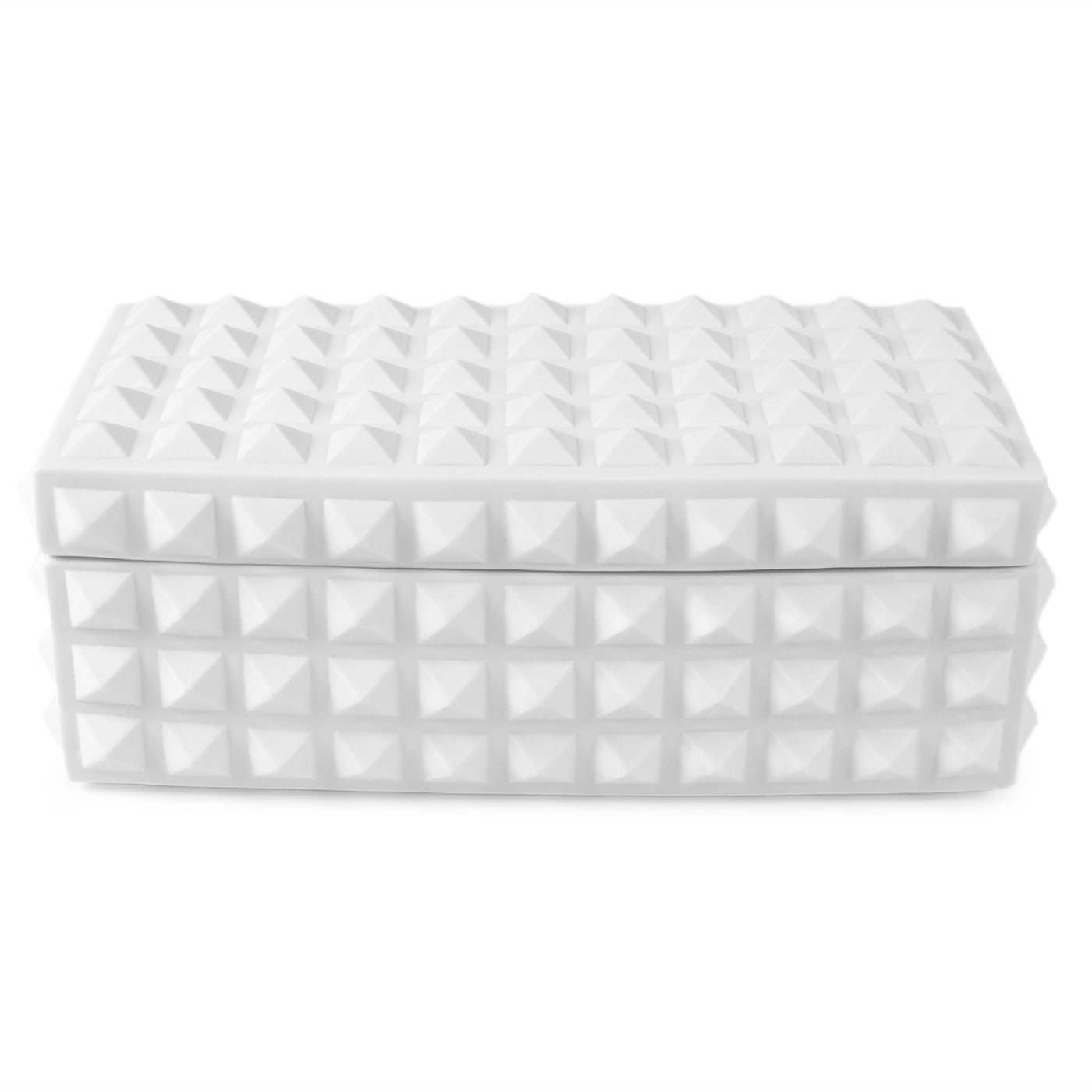 Charade Square Studded Box - Elegant Jewelry Storage for Necklaces & Rings - Perfect for Travel, Home Decor & Gift Giving