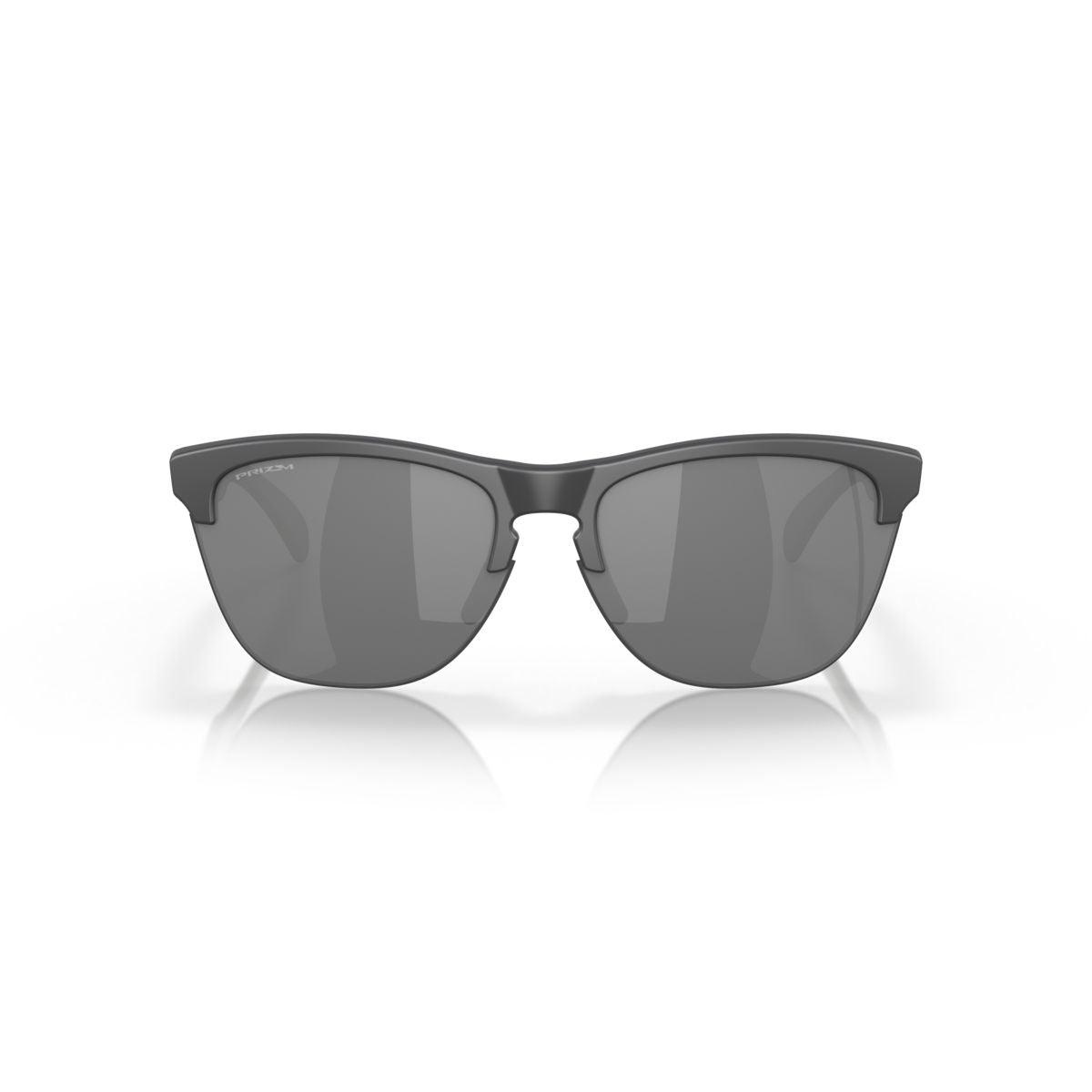 Oakley Frogskins Lite Matte Dark Grey/Prizm Black Sunglasses 0OO9374 937451 - Stylish UV Protection for Outdoor Sports & Casual Wear