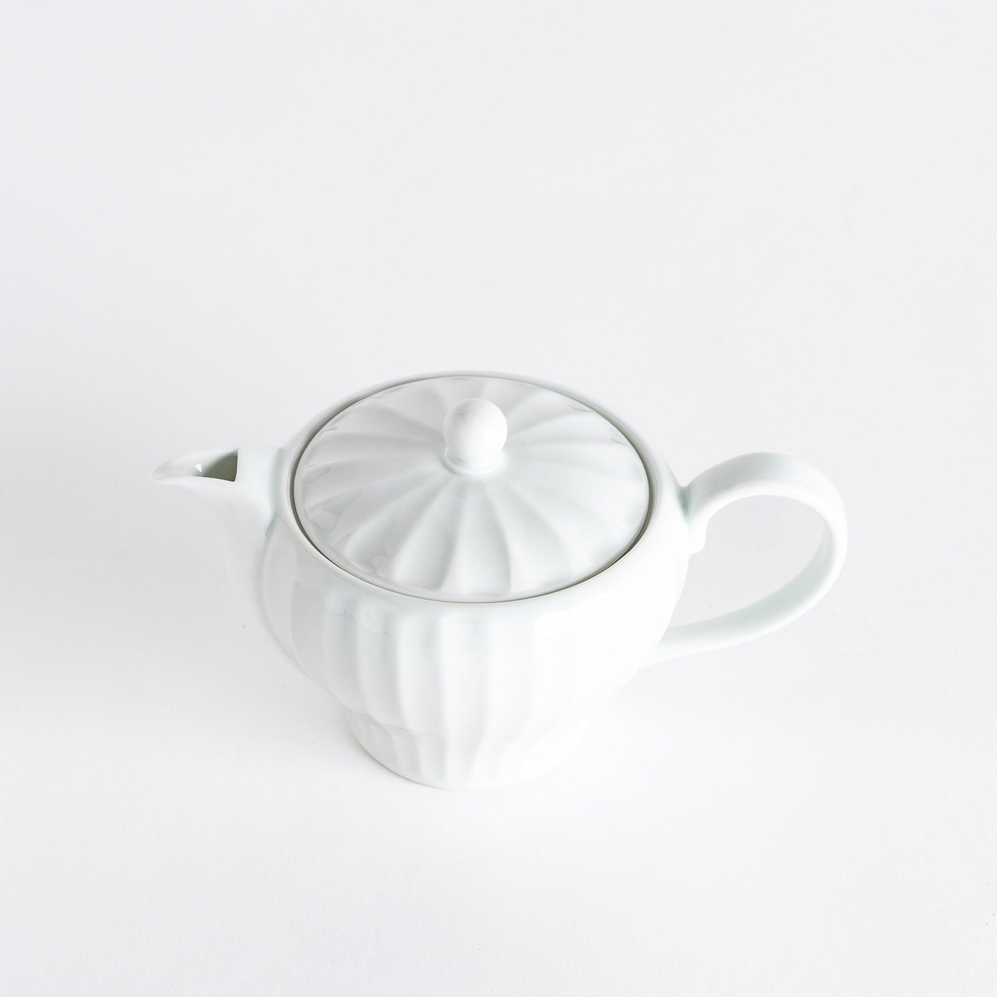 Handmade Ceramic White Teapot with Floral Design - Perfect for Afternoon Tea, Gifts & Home Decor