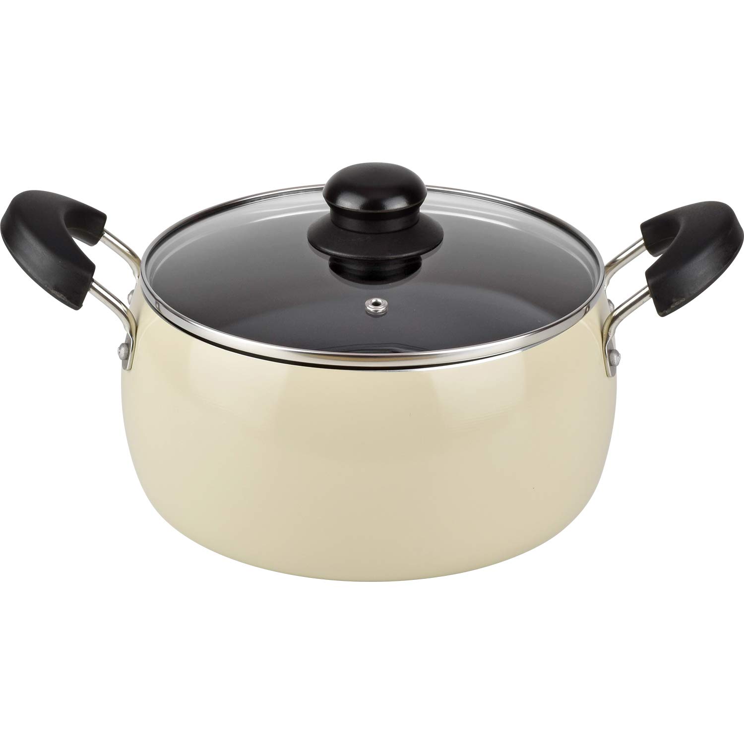 RB-1706 Spill-Resistant Induction-Compatible Cooking Pot - 8.7 Inch (22 cm) Non-Stick Noodle & Rice Pot with 7.9 Inch (20 cm) Diameter - Perfect for Boiling, Cooking & Kitchen Use