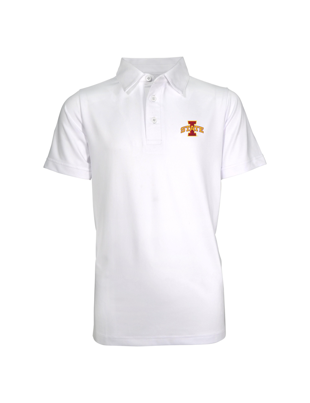 Iowa State Cyclones Youth Boys' Solid Polo Shirt - Comfortable Cotton Jersey for School, Sports & Casual Wear