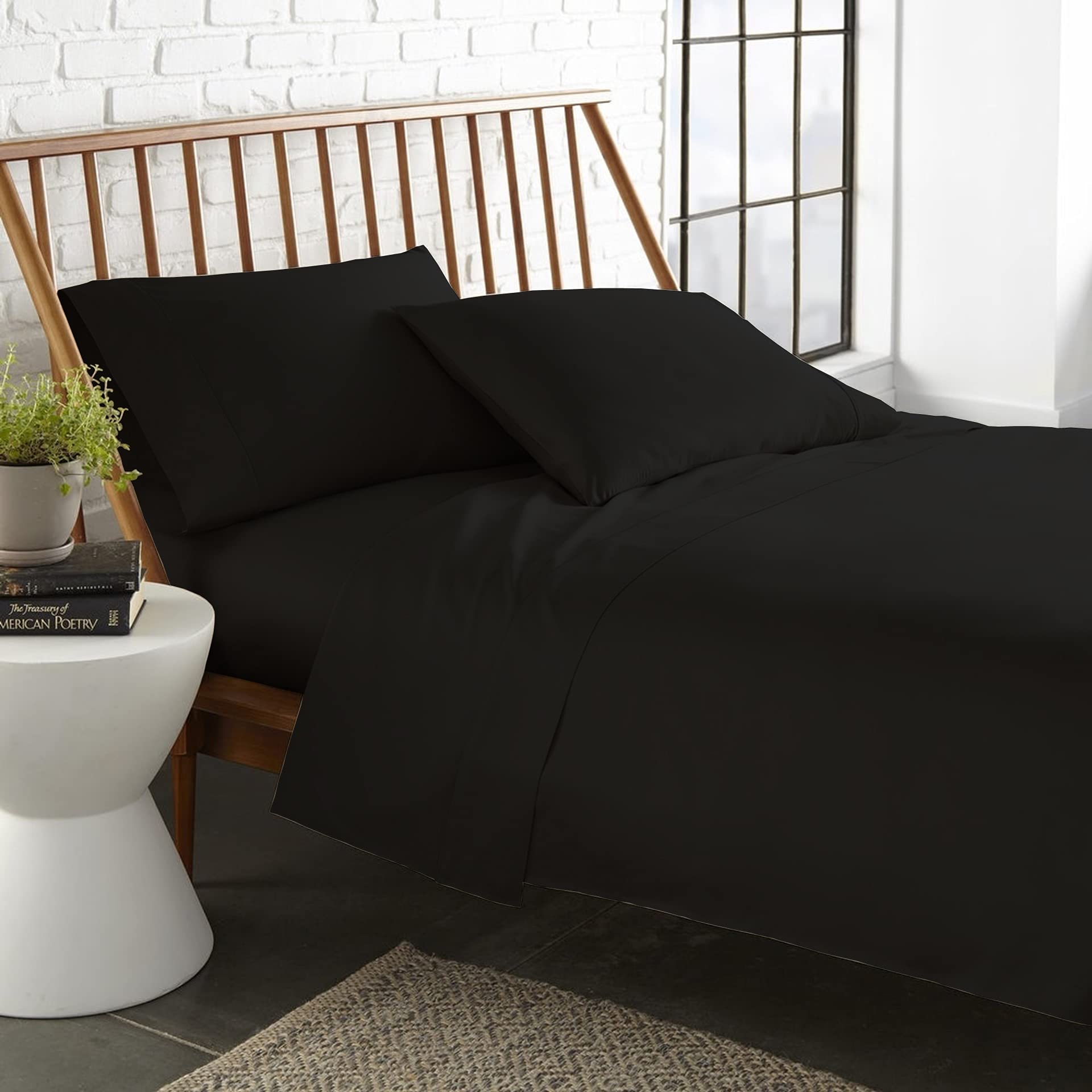 Premium Twin Size Sheet Set - 1000 Thread Count 100% Egyptian Long Staple Cotton, 15
