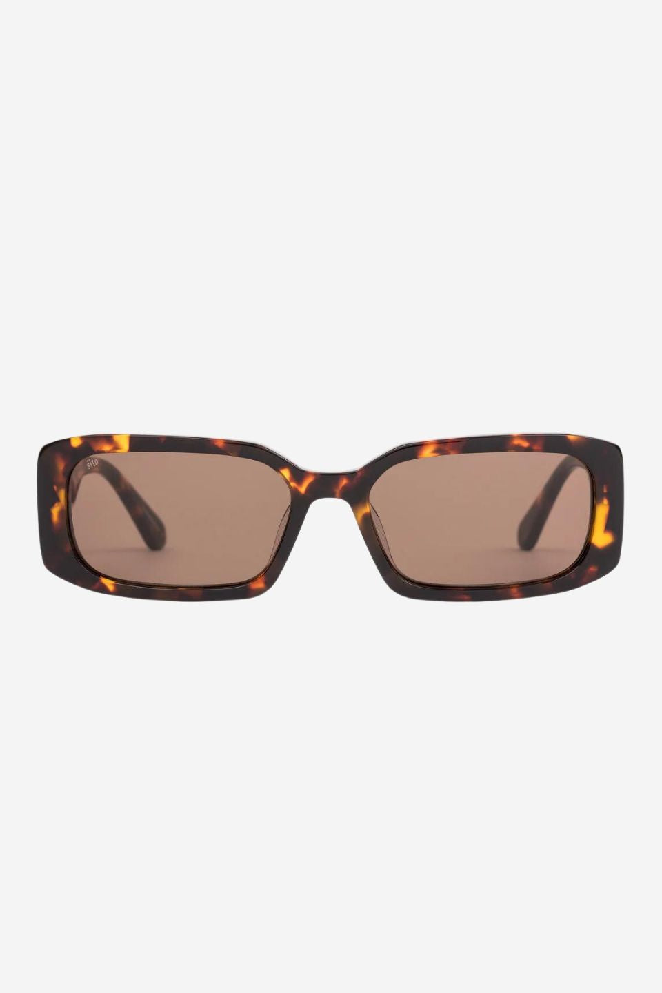 Electro Vision Rectangle Maple Tortoise Sunglasses for Women & Men - UV Protection, Polarized Lenses - Perfect for Driving, Beach & Outdoor Activities