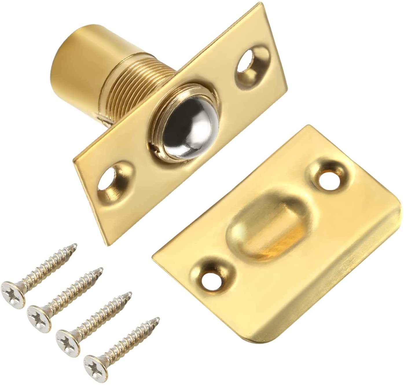 Stainless Steel Adjustable Ball Catch Hardware with Strike Plate - 2.13