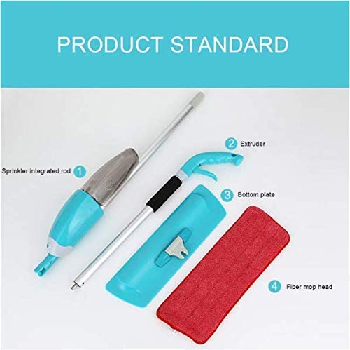 Prachit Spray Mop Set with 3 Microfiber Washable Pads - 360° Swivel Floor Cleaner for Wet & Dry Mopping | Perfect for Hardwood, Tile & Laminate Floors in Home, Office & Kitchen Cleaning