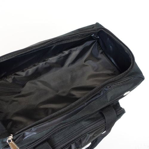 ELITE Deluxe Double Roller Bowling Bag - Heavy Duty Black Bowling Ball Carrier with Wheels for Professional & League Bowlers | Perfect for Tournaments & Practice Sessions
