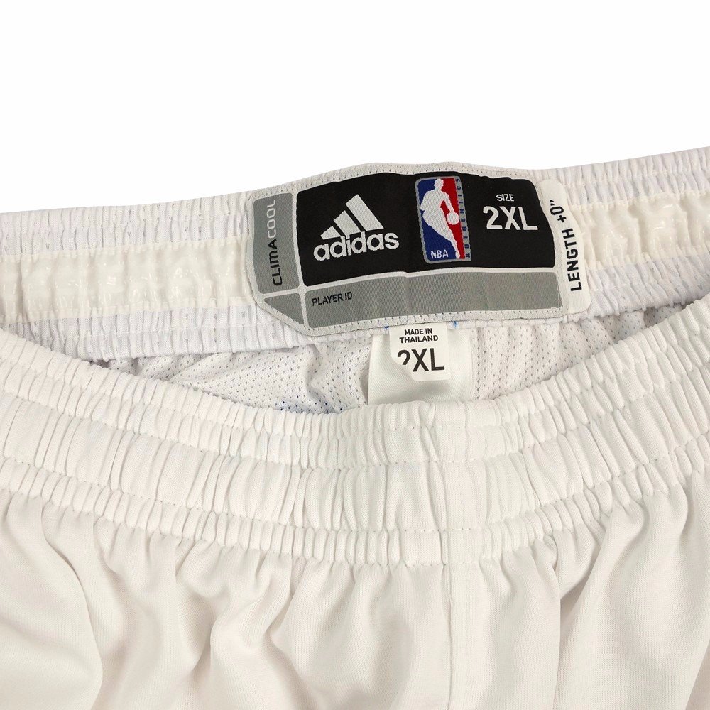 Adidas Oklahoma City Thunder NBA Authentic On-Court Climacool Men's Basketball Shorts - White - Breathable Performance Shorts for Basketball Games & Casual Wear