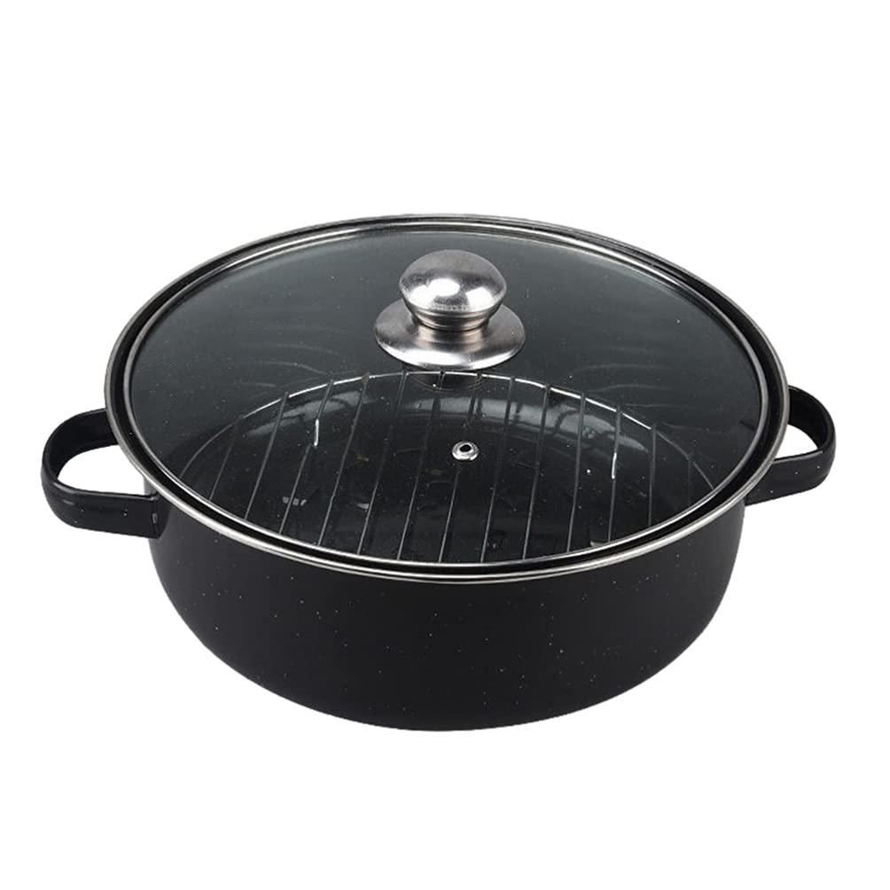 Cabilock Cast Iron Roasting Pan Set for Sweet Potatoes, Chestnuts, Corn - Versatile Baking & Roasting Container for Kitchen Use - Perfect for Camping, BBQs, and Holiday Cooking