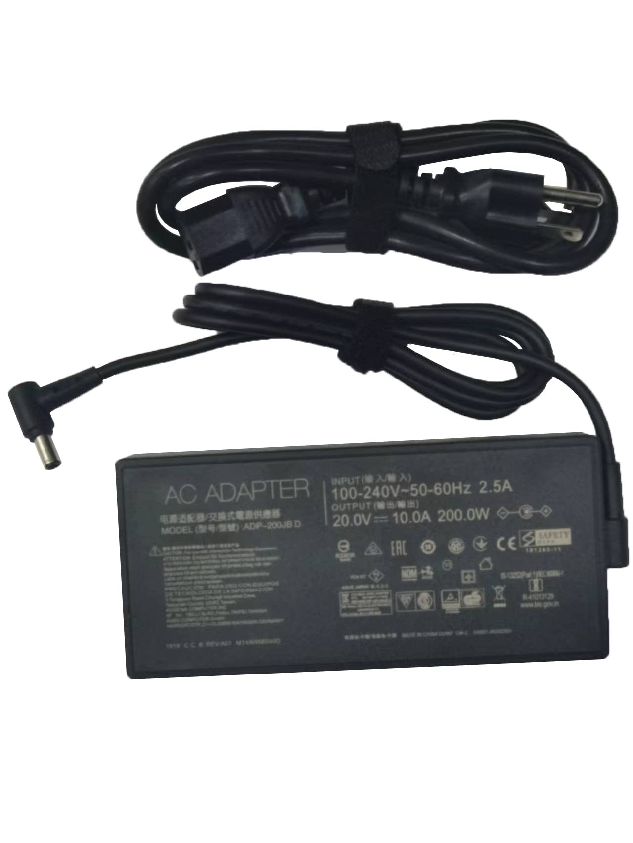 200W 20V 10A AC Power Adapter for ASUS TUF Gaming A15/A17/F15/F17 & ROG Zephyrus G15 GA503 Series - Compatible with FX516PR, GA503QM/QS/QR Models - Laptop Charger Replacement - Perfect for Gaming, Work & Travel
