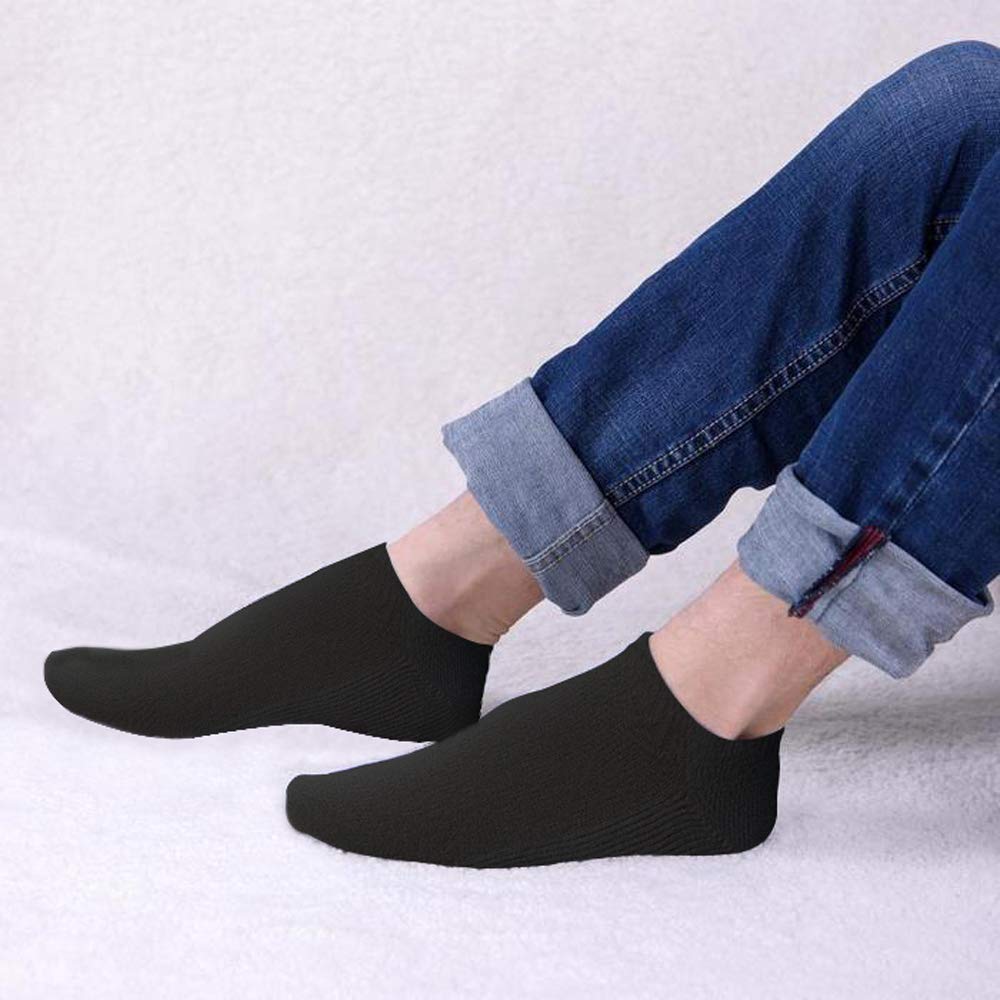 Yacht & Smith Men's No Show Ankle Socks - Bulk Wholesale Cotton Athletic Socks for Big & Tall (Size 13-16) - Perfect for Running, Gym & Casual Wear