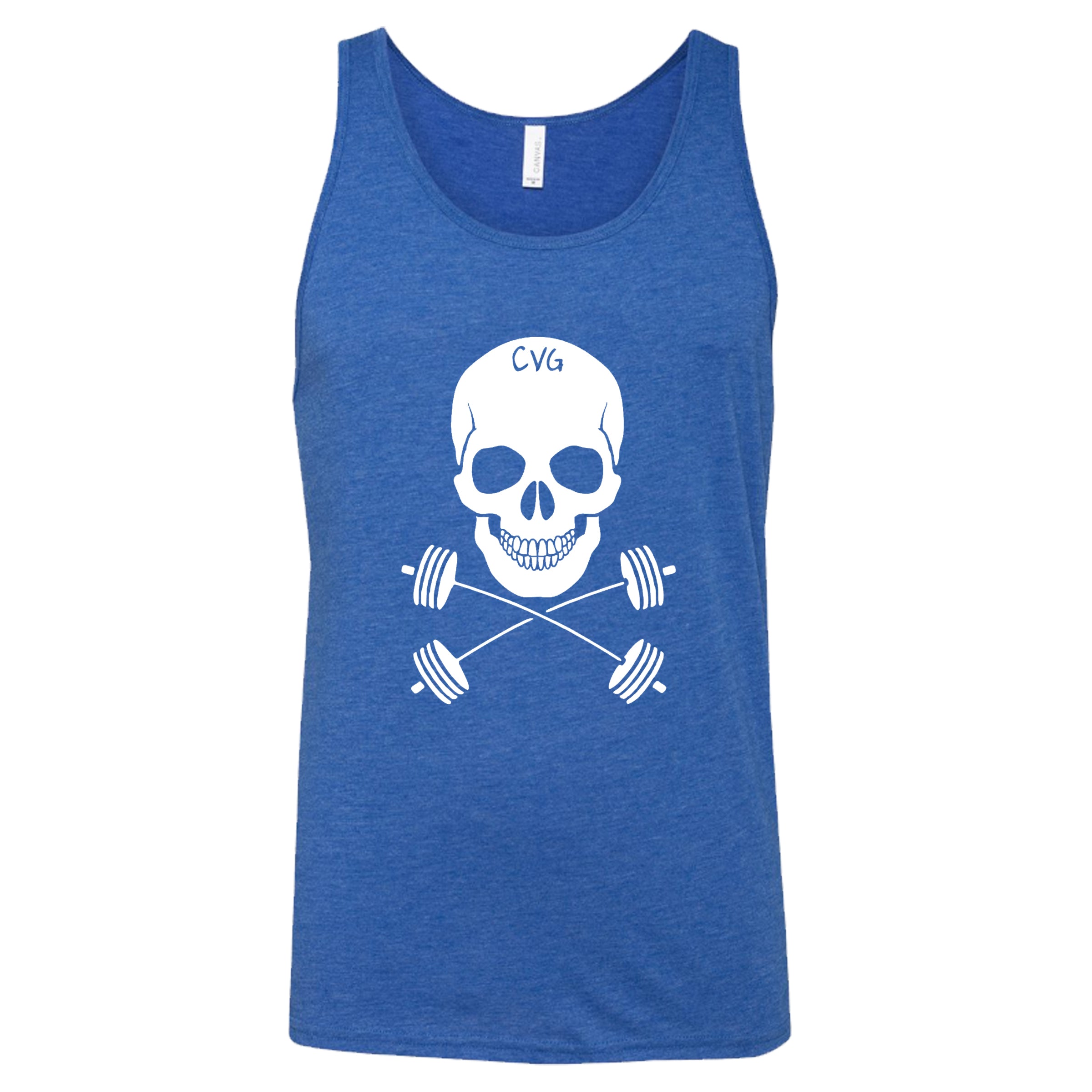 Skull & Barbell Crossbones Graphic T-Shirt - Unisex Cotton Tee for Gym, Workout & Casual Wear