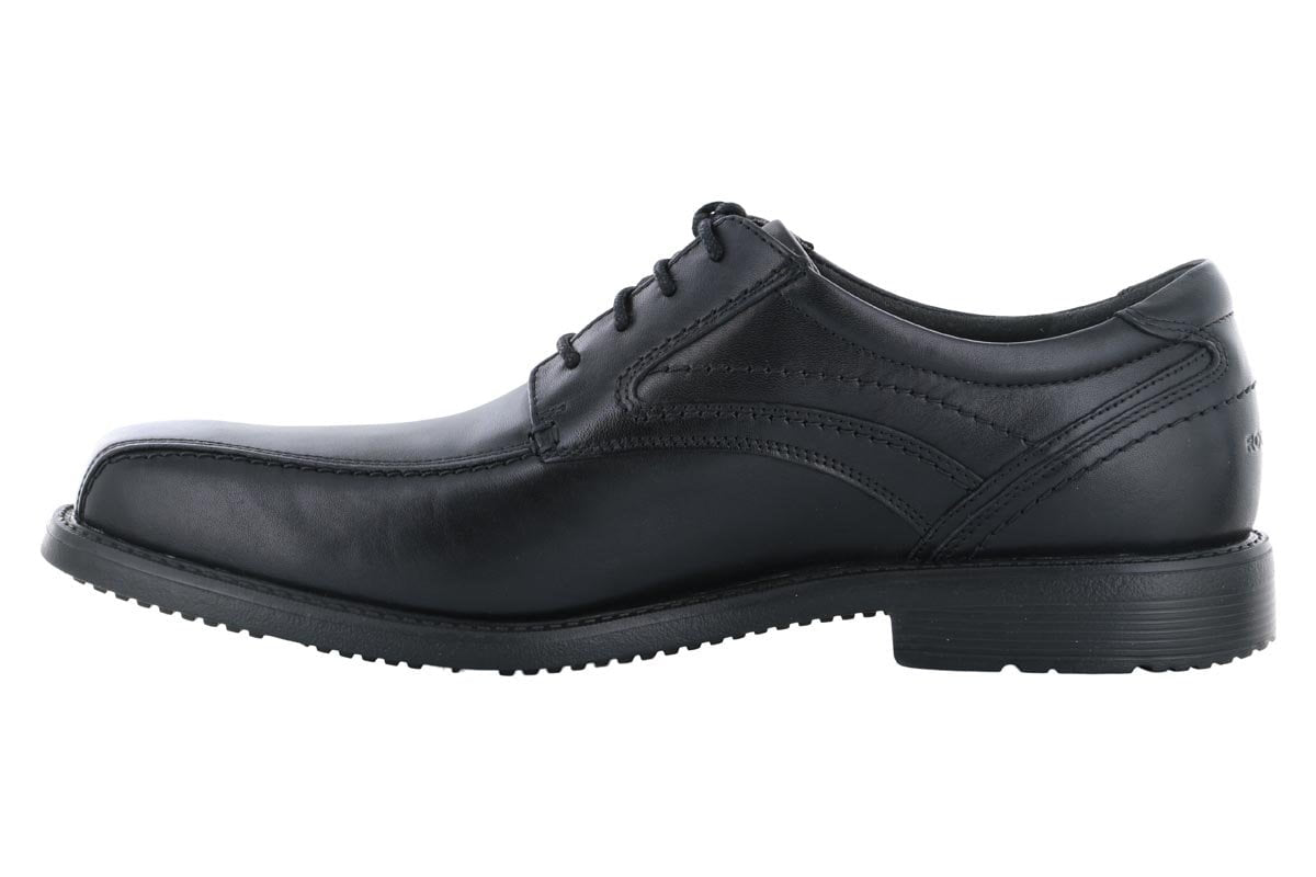 Rockport Style Leader 2 Bike Toe Oxford Black Men's Casual Shoes - Comfortable & Stylish for Work, Travel & Everyday Wear