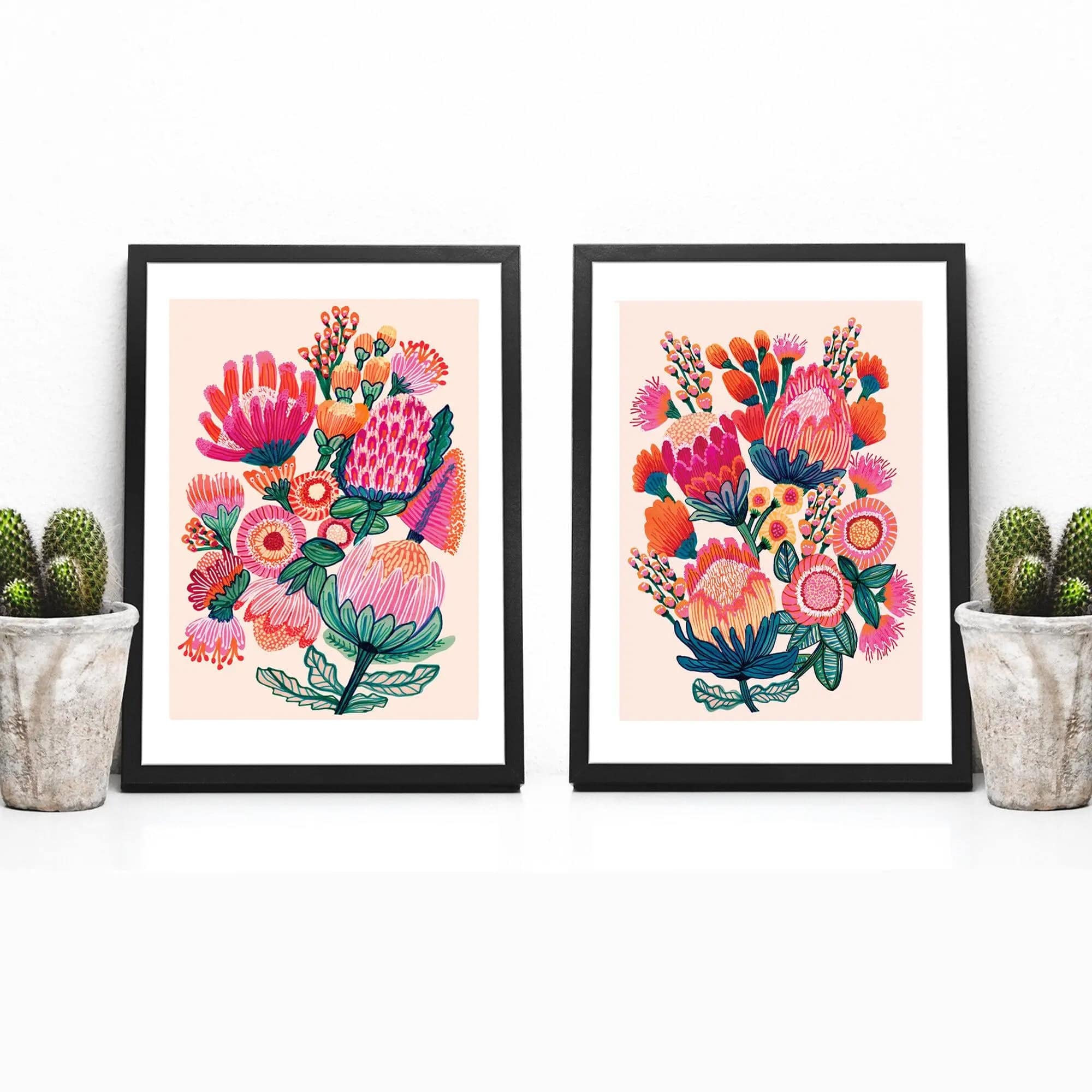 Australian Flowers Wall Art Prints - Stunning Floral Canvas Decor for Living Room, Bedroom & Office - Perfect for Home Decor & Gifts