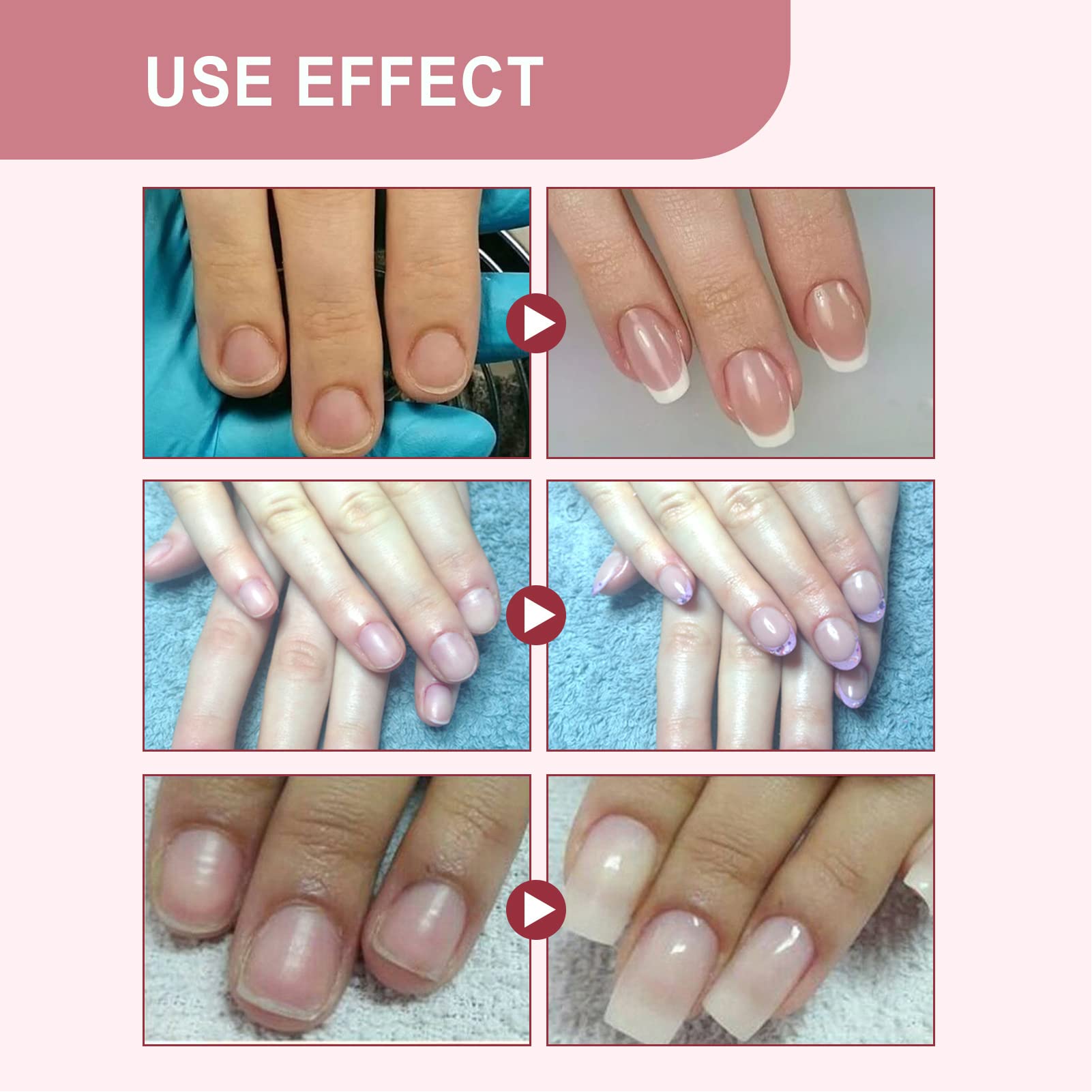 15ml Nail Extension Gel with 10 Fiberglass Nail Tips - Professional DIY Nail Art Kit for Salon & Home Manicure | Perfect for Nail Extensions, Repairs & Creative Nail Designs