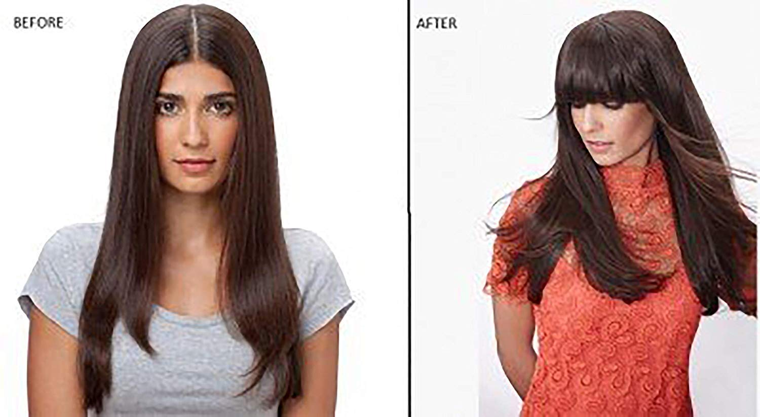 BOXO Clip on Fringe Bangs Hair Extensions for Women - Dark Brown | Natural Looking Front Hair Piece for Instant Volume & Style | Perfect for Cosplay, Costumes & Everyday Wear