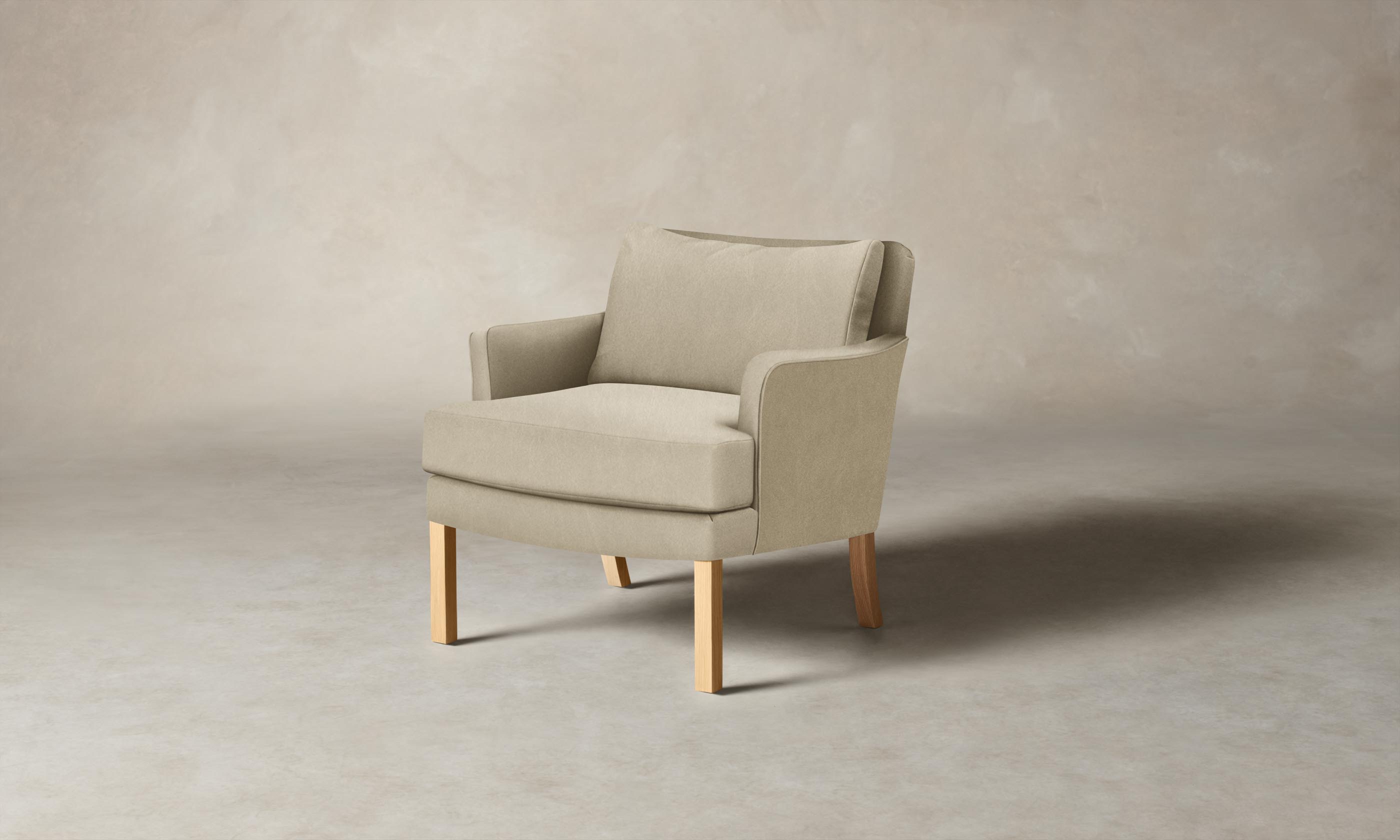 Premium Tuscan Leather Kaye Chair - Luxurious Bisque Finish for Living Room, Office & Lounge - Comfortable & Stylish Seating Solution