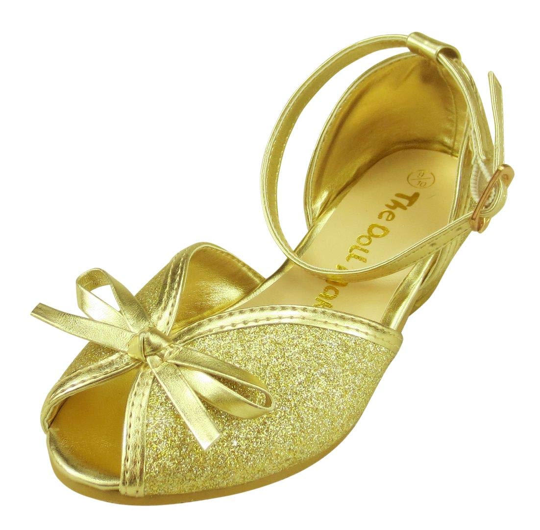 The Doll Maker Girls Peep-Toe High Heel Sandals - Elegant Party Shoes for Weddings, Prom & Special Occasions