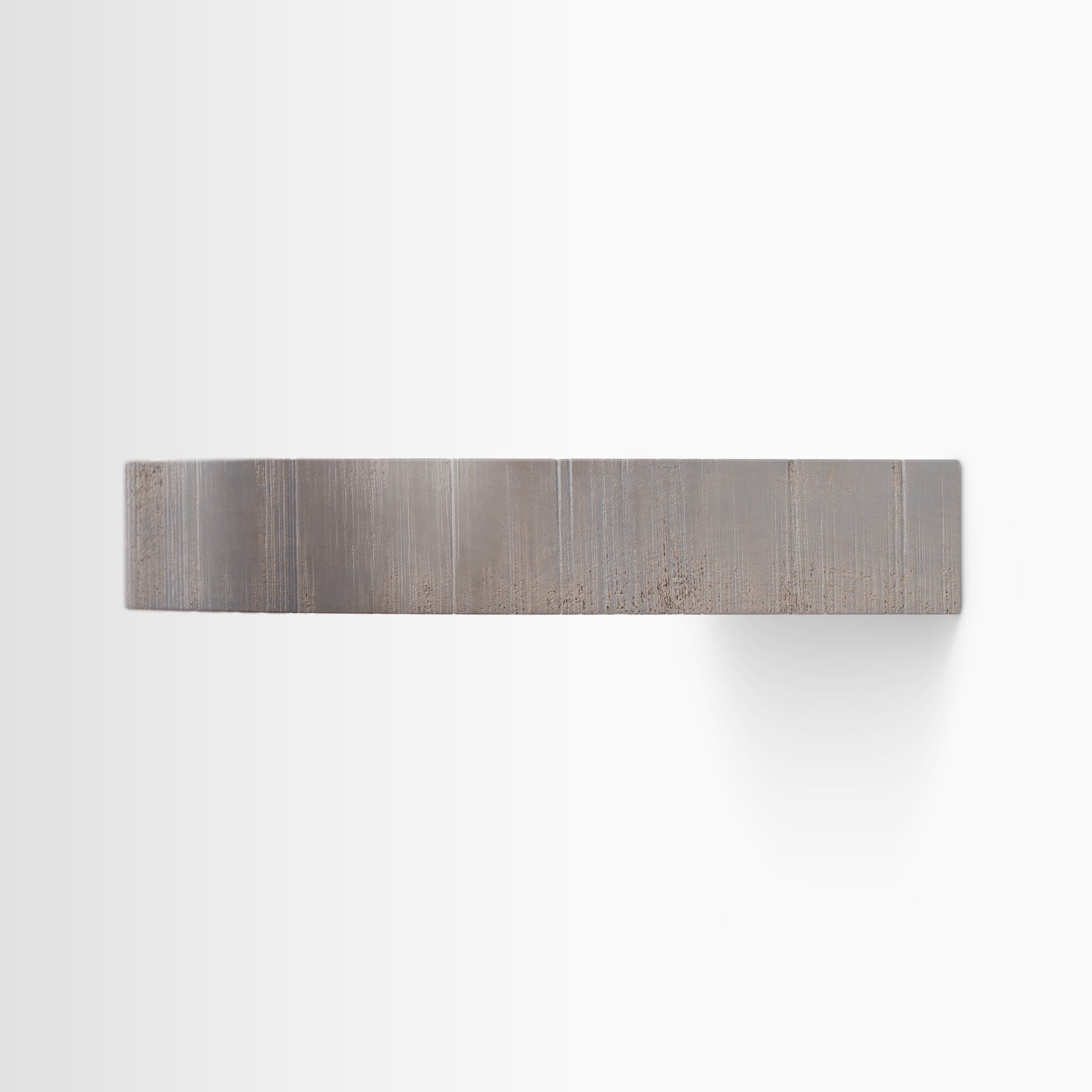 Aksel RADius Hatch Grey Rustic Floating Shelf - Wall Mounted Wooden Shelves for Home Decor, Kitchen, Bathroom & Living Room Storage