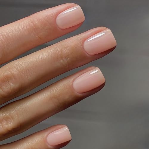 glossy nude pink