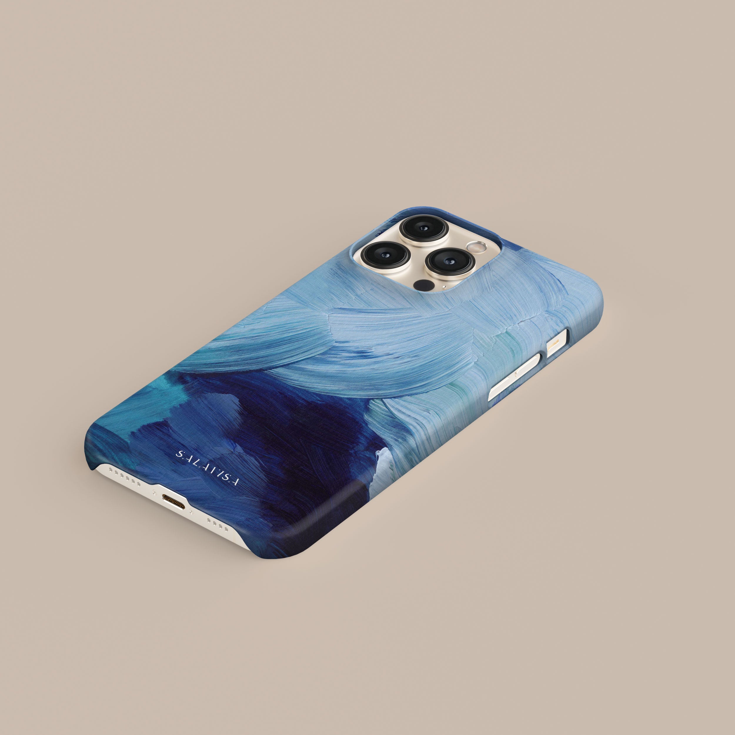 Blue Paint Phone Case - Durable Protective Cover for iPhone & Samsung - Perfect for Everyday Use, Travel & Outdoor Activities