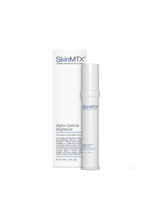 SkinMTX Alpha Optimal Brightener - Advanced Skin Brightening Serum for Hyperpigmentation & Dark Spots | Perfect for Daily Skincare Routine & Nighttime Use